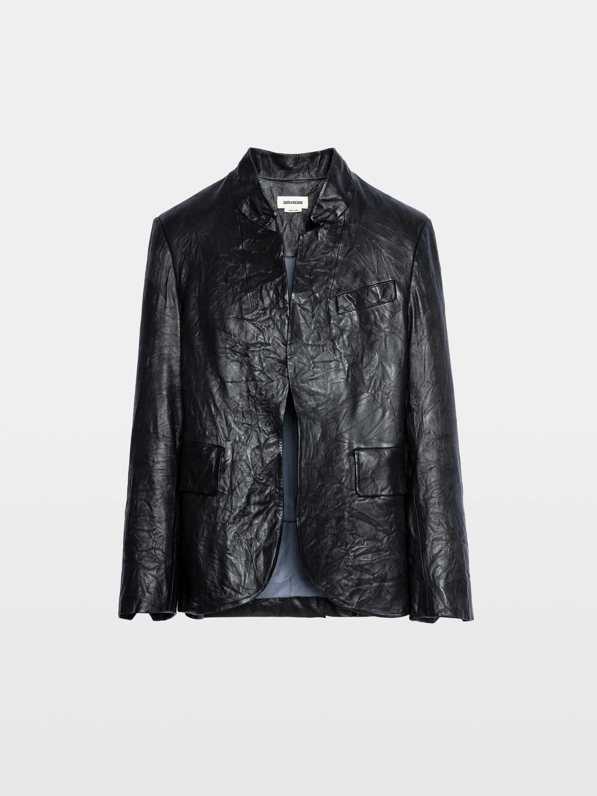 Blazer Verys in Pelle Stropicciata