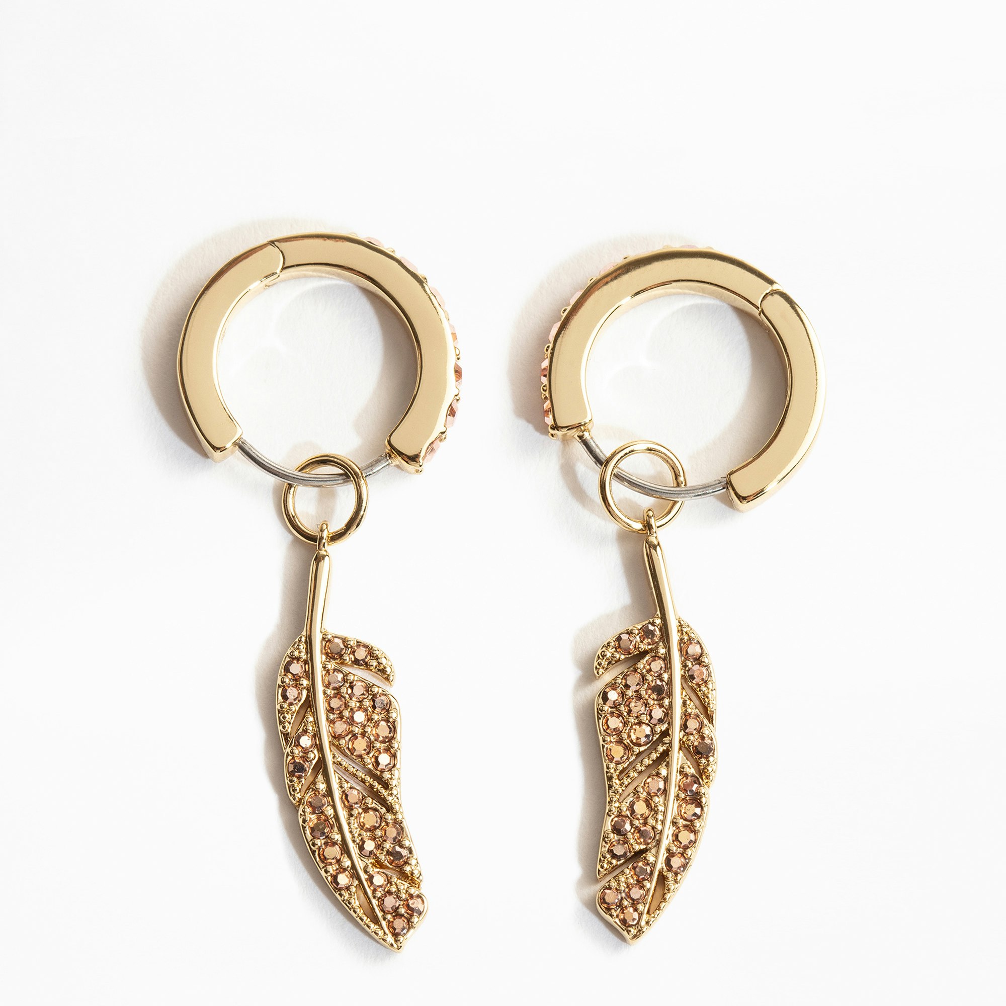 Feather Strass Earrings 5