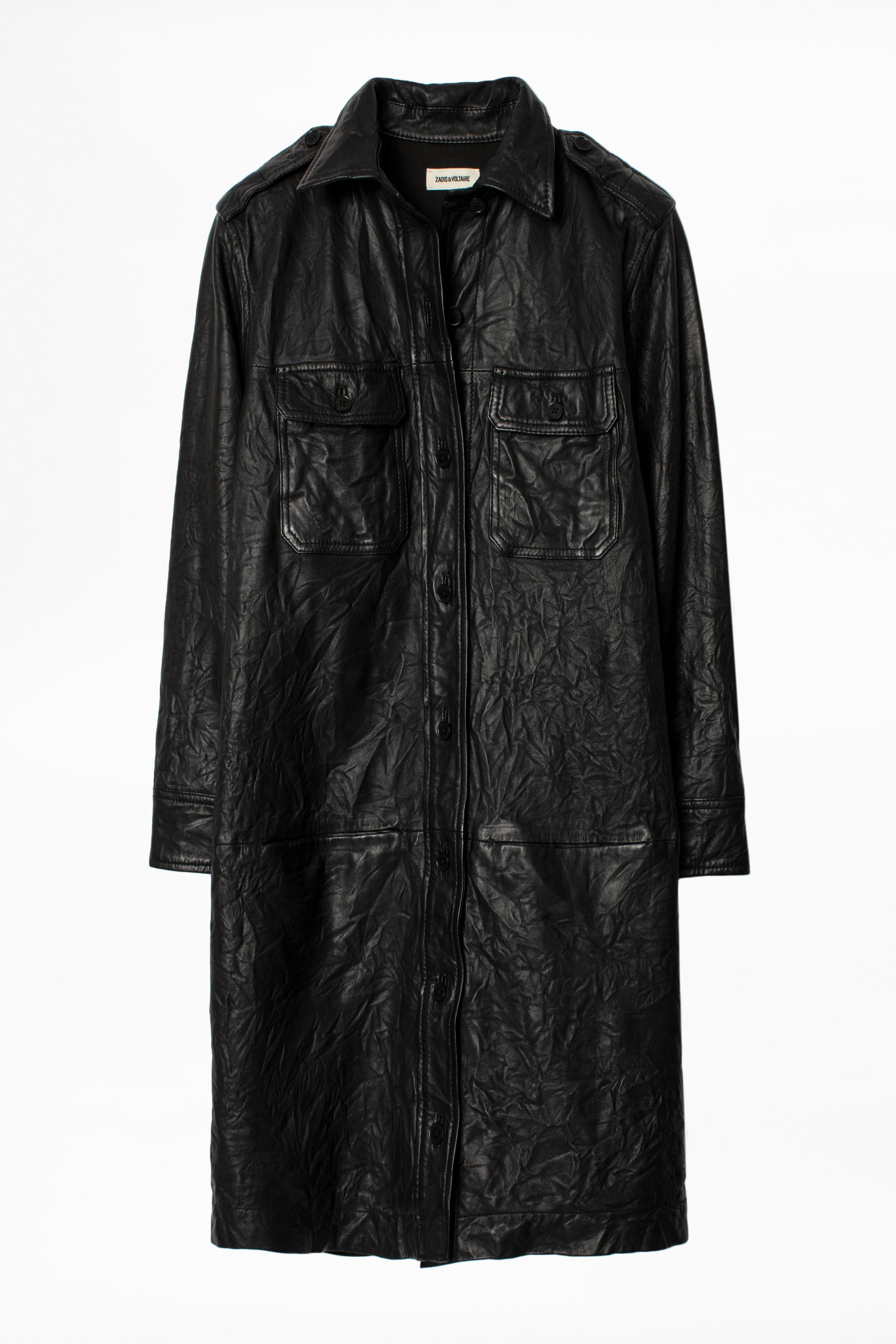 Rexy Crinkle Leather Dress 6