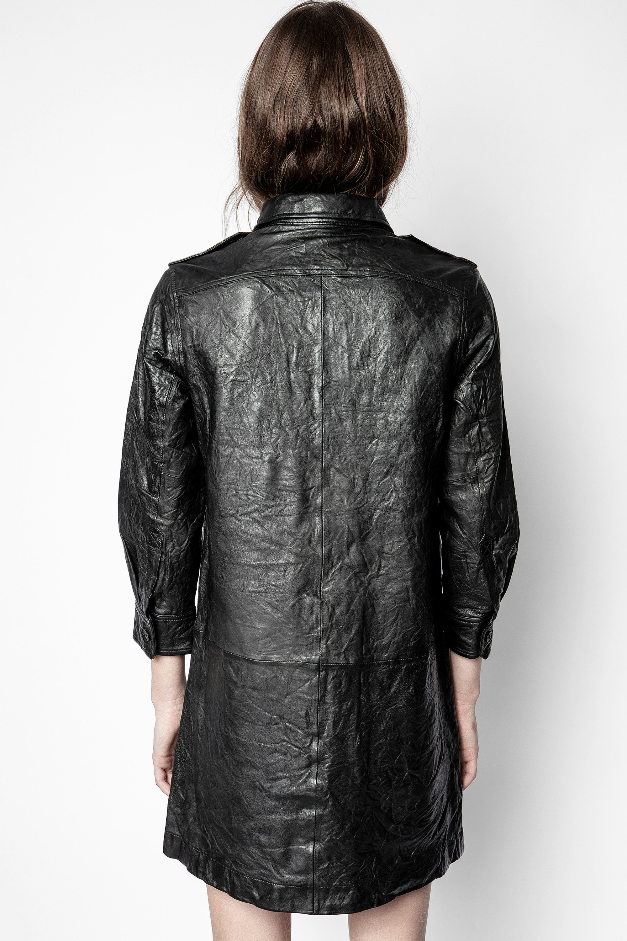 Rexy Crinkle Leather Dress 5