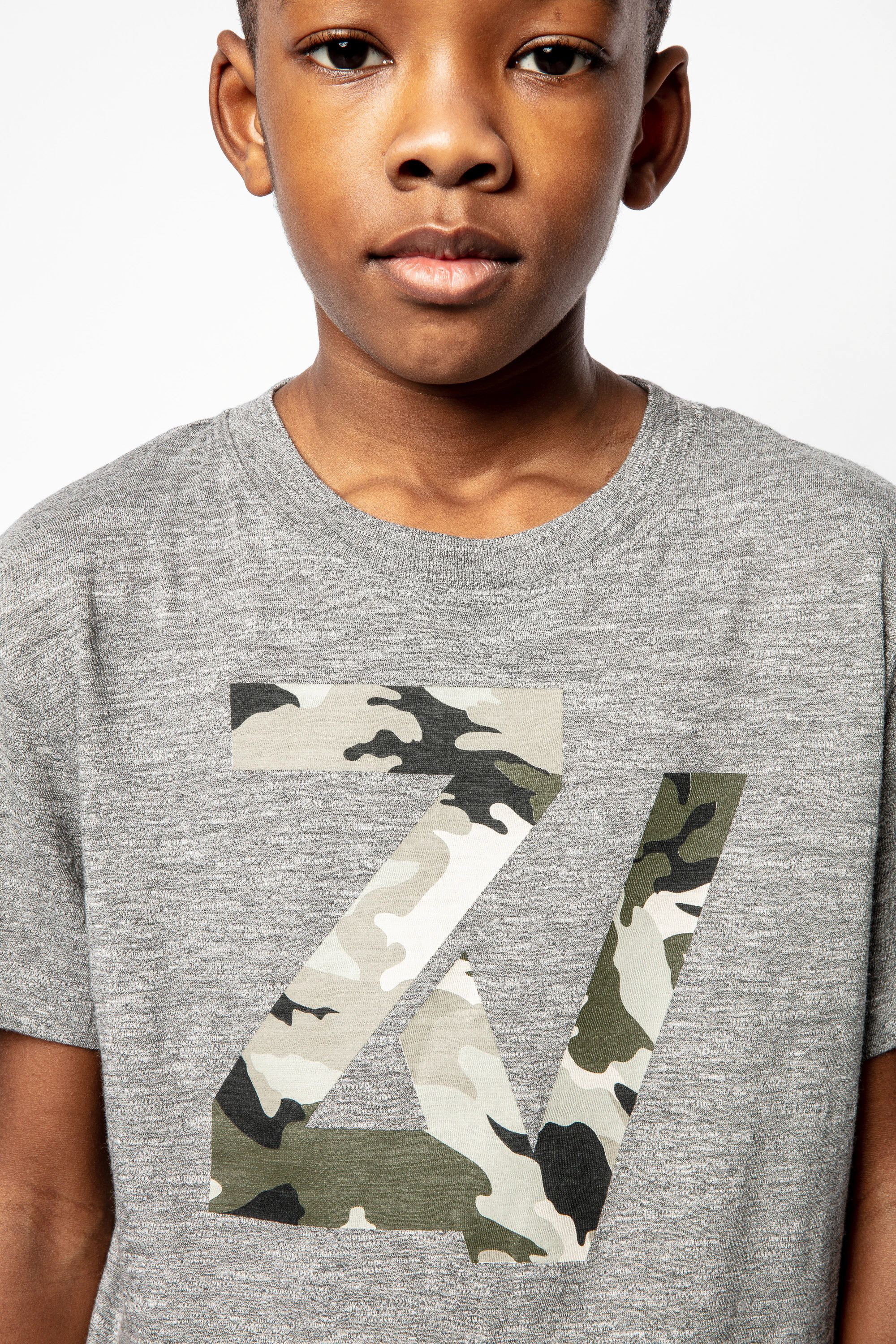 Child's Kita T-shirt t-shirt grey girls | Zadig&Voltaire