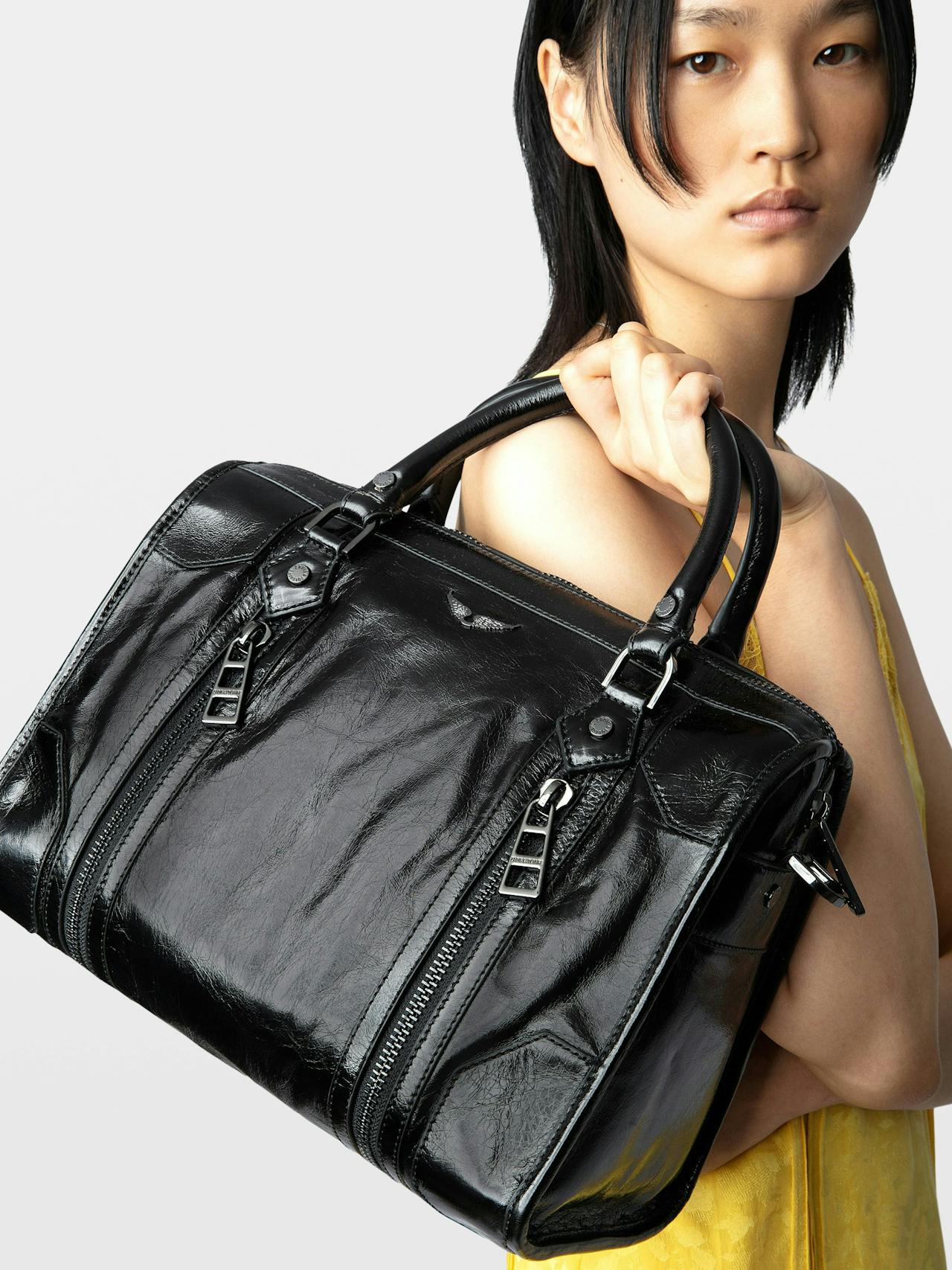 Sunny Medium #2 Vintage Patent Bag