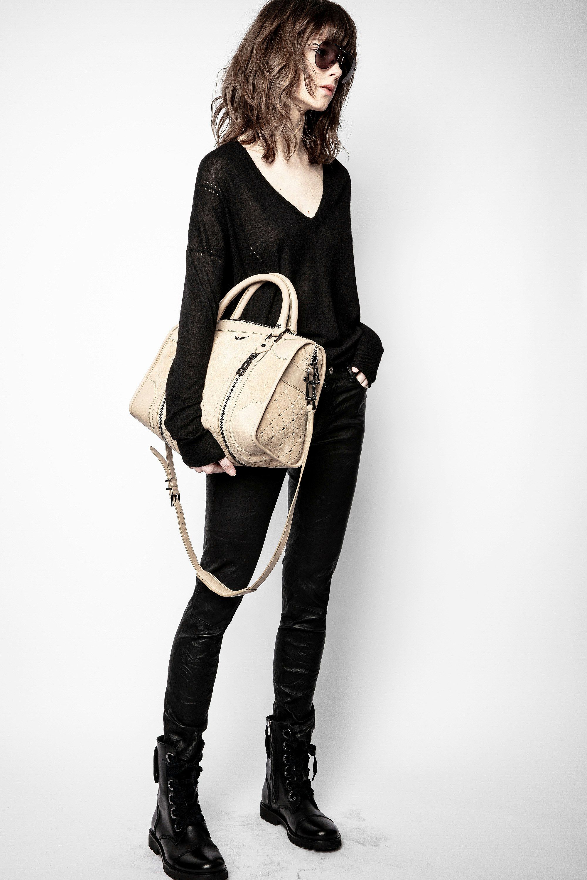 Sac Sunny Medium #2 ZV Embossed Suede 6