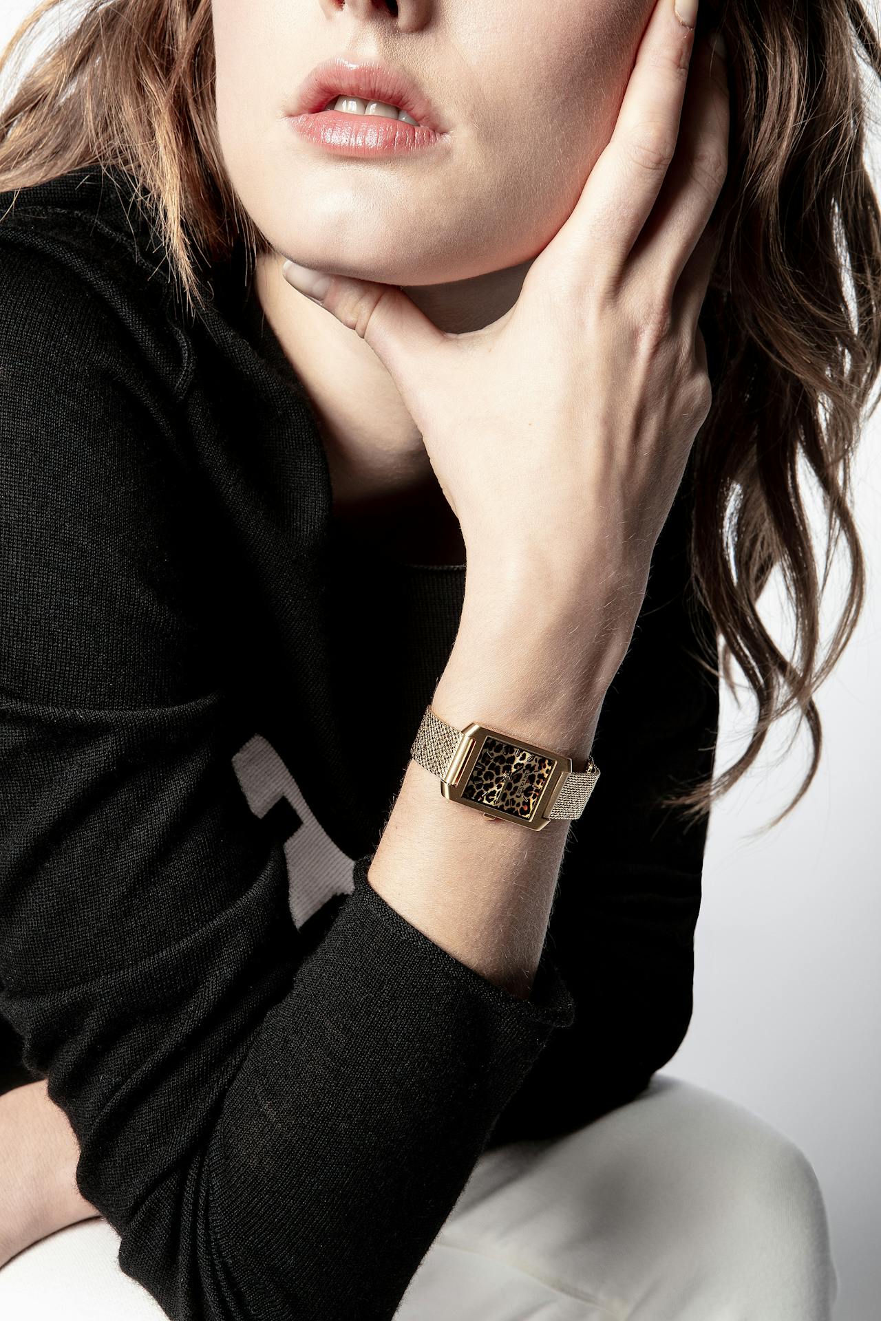 Leopard Printed Timeline Watch