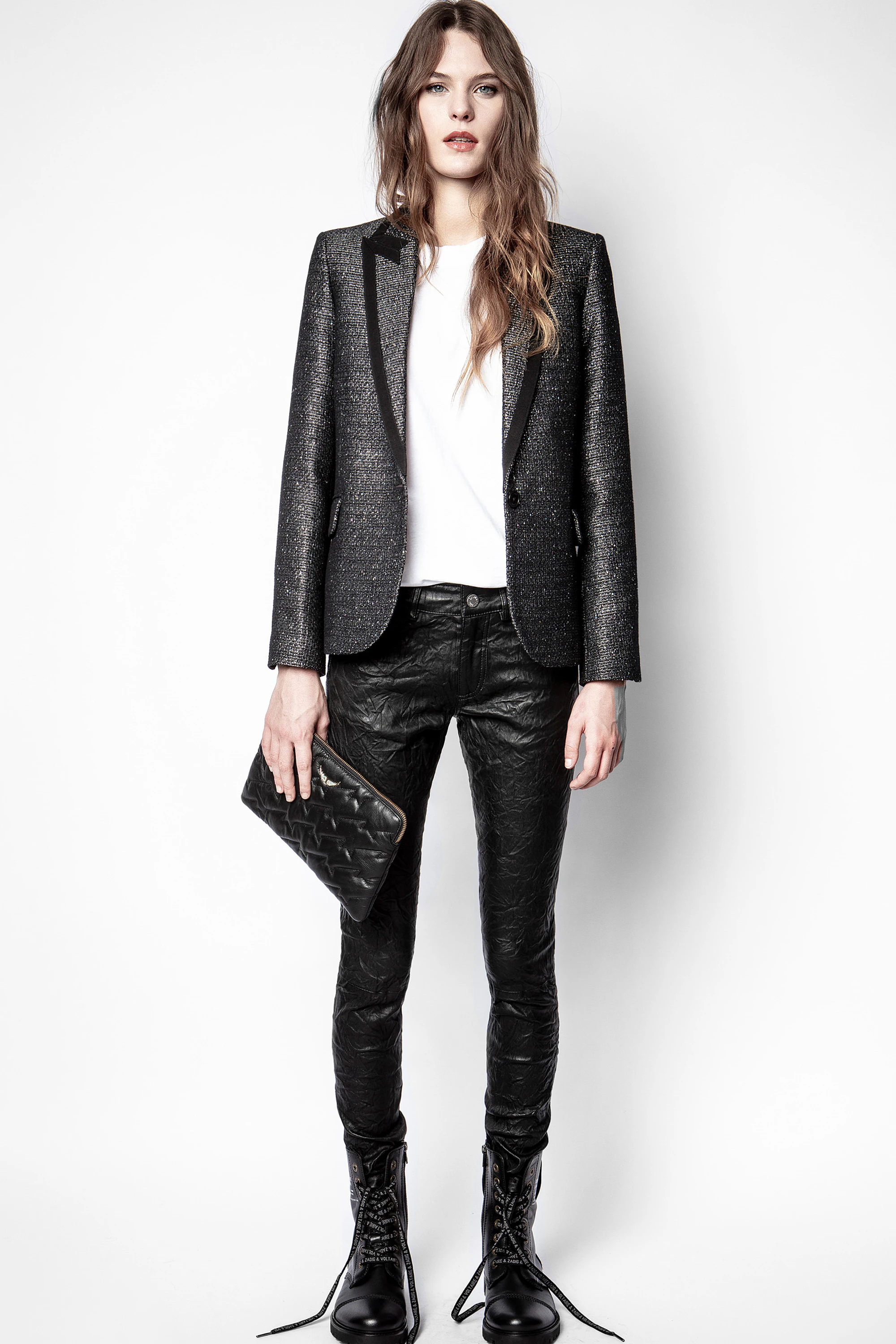 Victor Fantaisie Tweed Blazer blazer black women | Zadig&Voltaire
