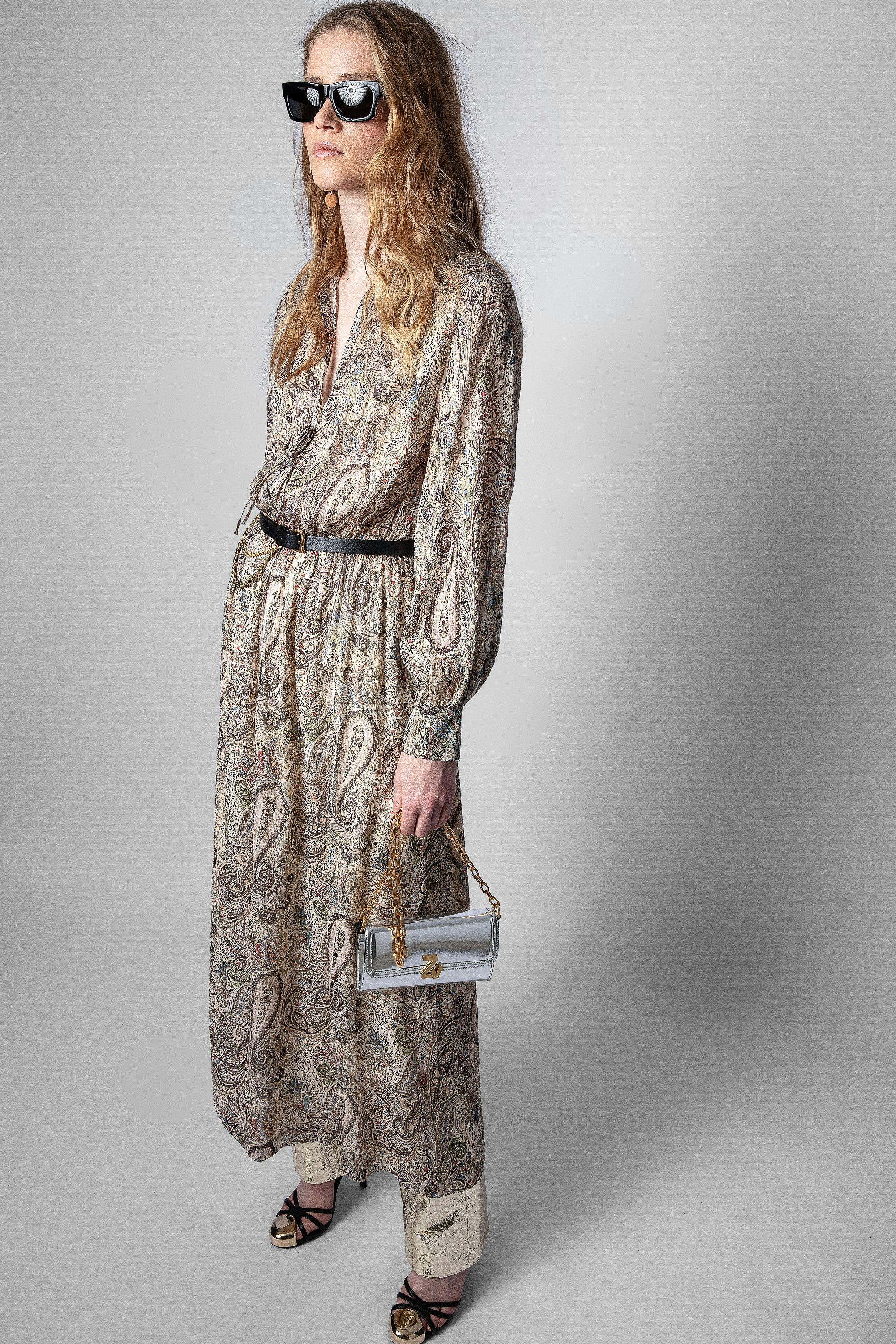 Robe Soie Reeva Peacock