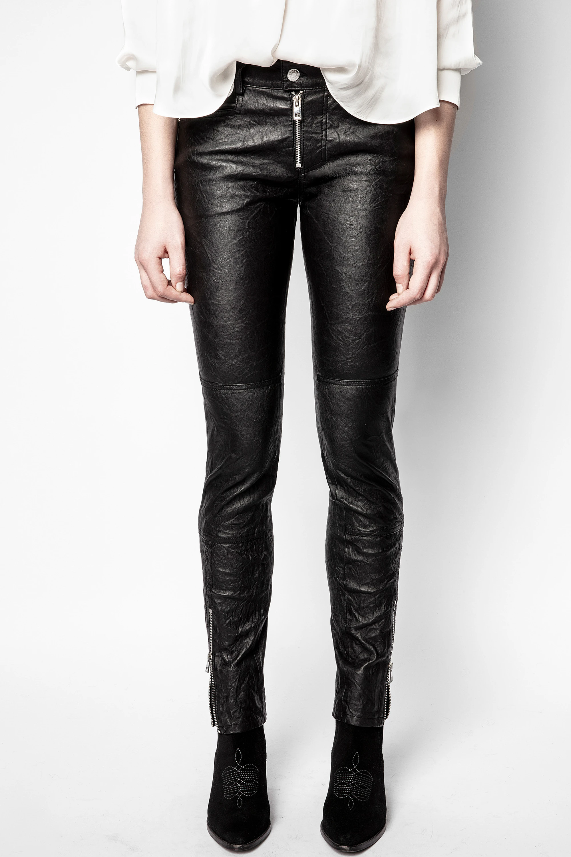 Phlamo Cuir Crinkle Pants thumbnail 2