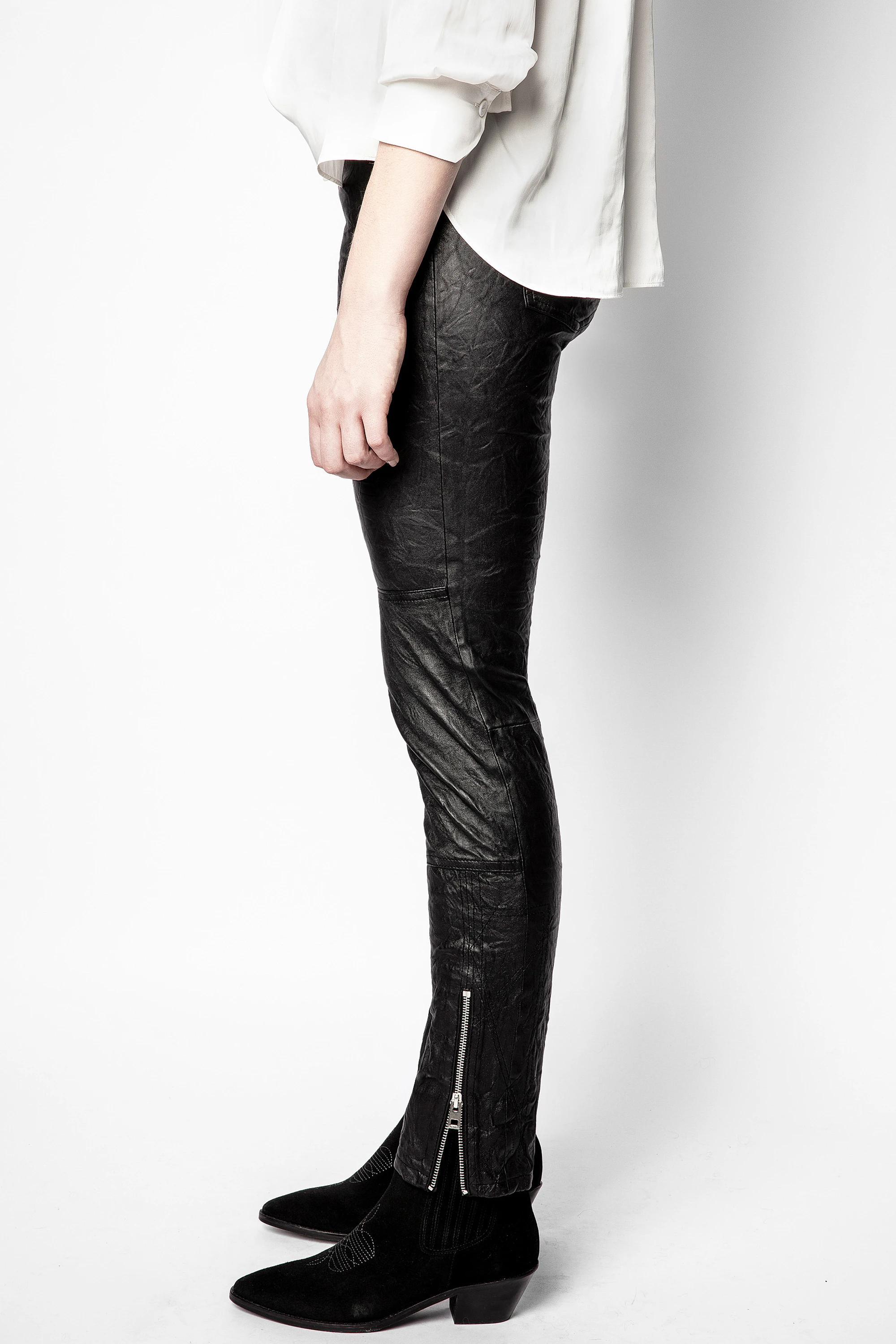 Phlamo Cuir Crinkle Pants thumbnail 3