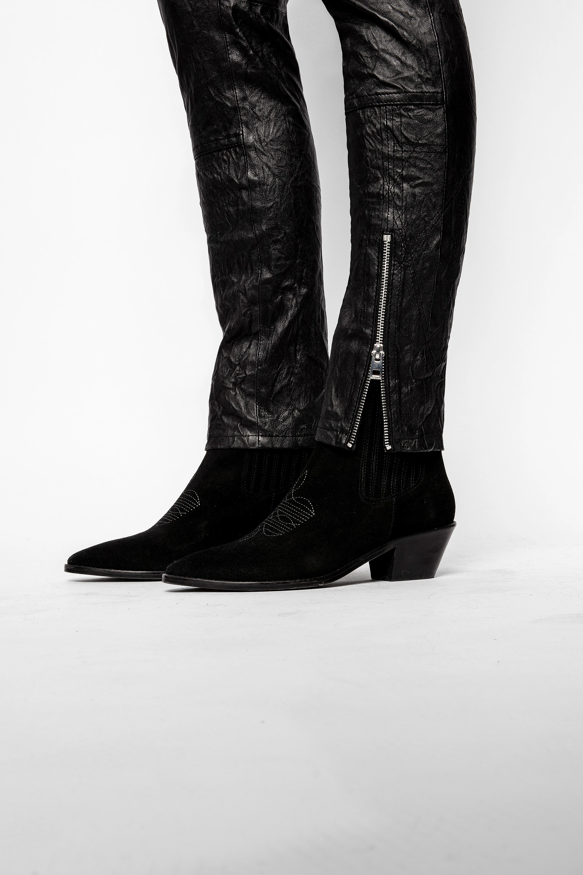 Phlamo Cuir Crinkle Pants thumbnail 4