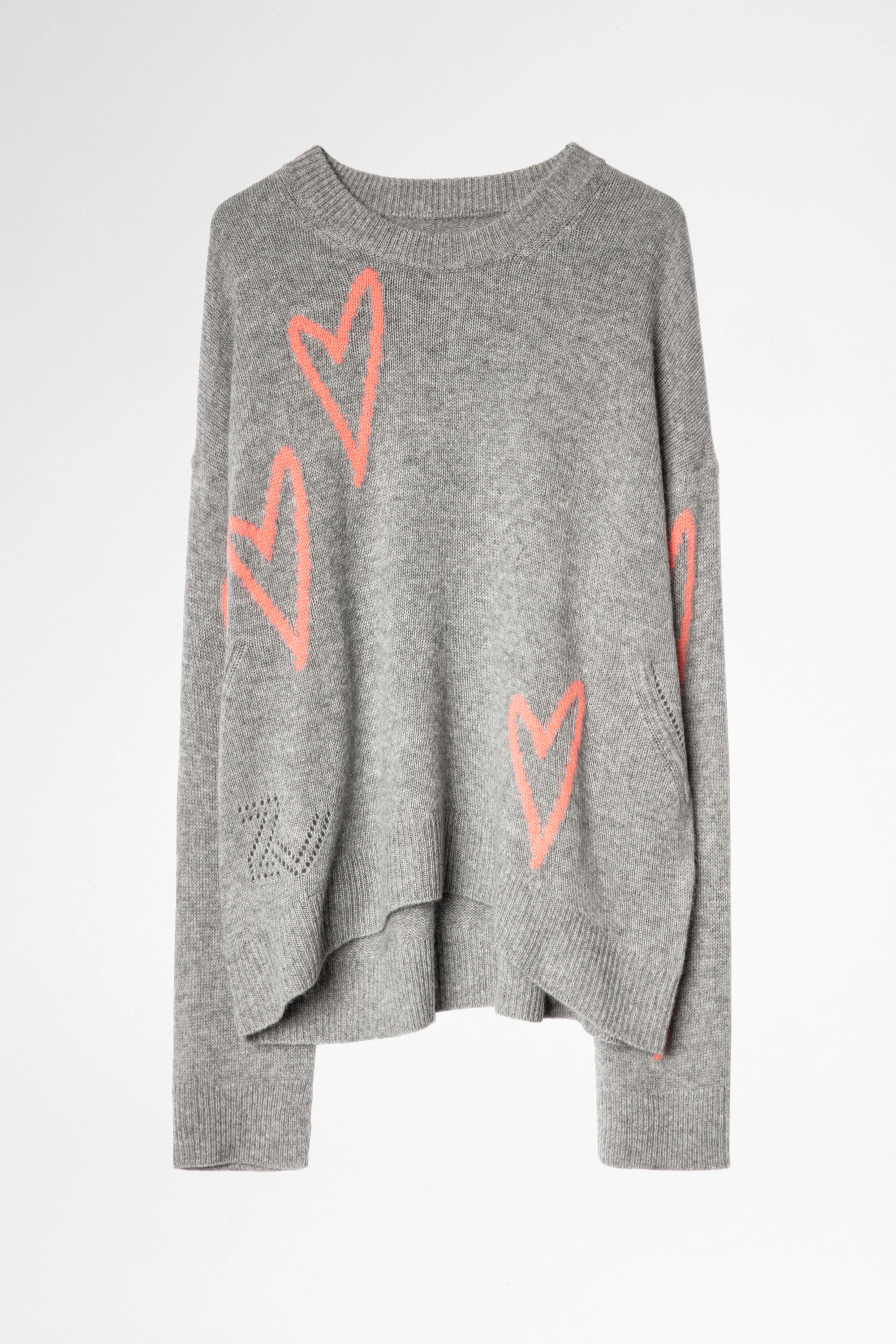 Markus Heart Cashmere Sweater sweater grey women | Zadig&Voltaire