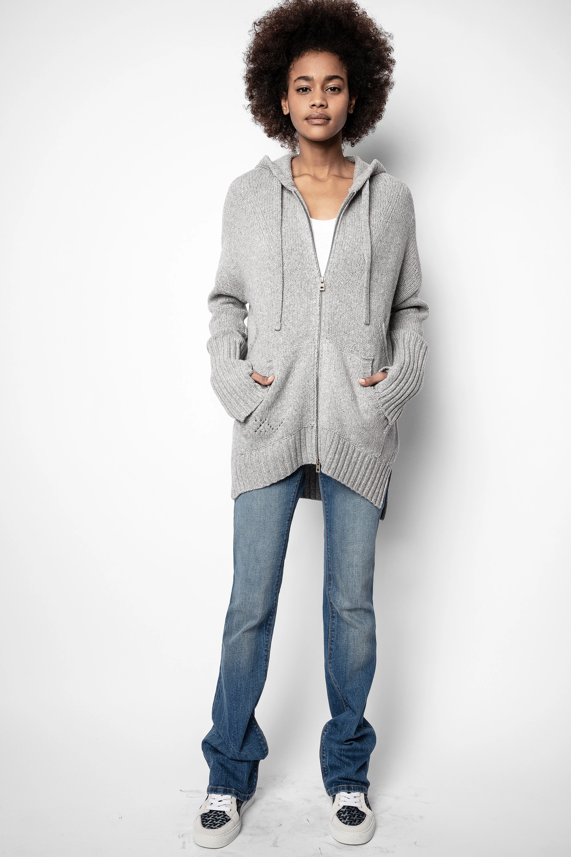 Salma Tout Va Bien Mérinos Cardigan thumbnail 2