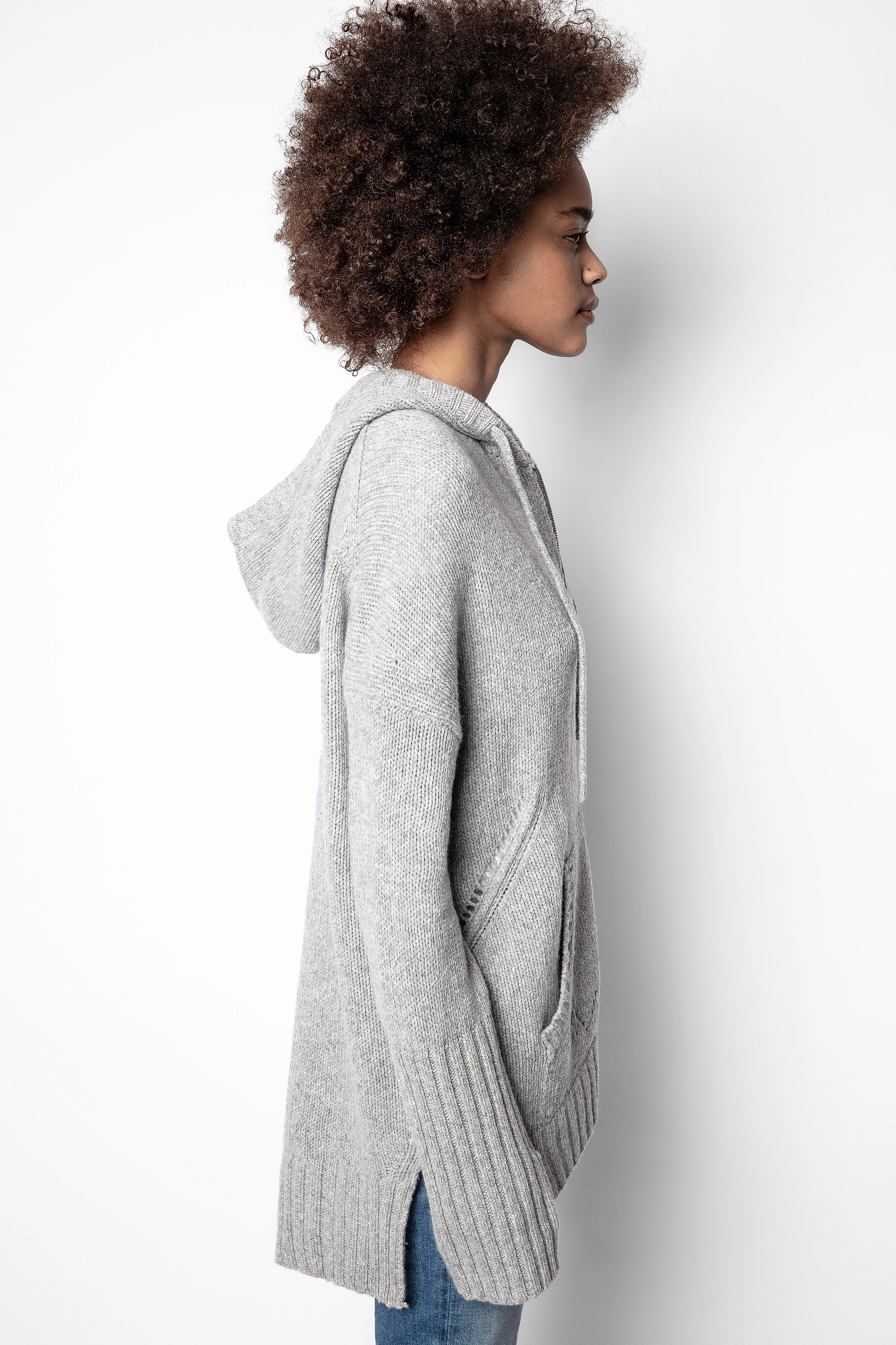 Salma Tout Va Bien Mérinos Cardigan thumbnail 5