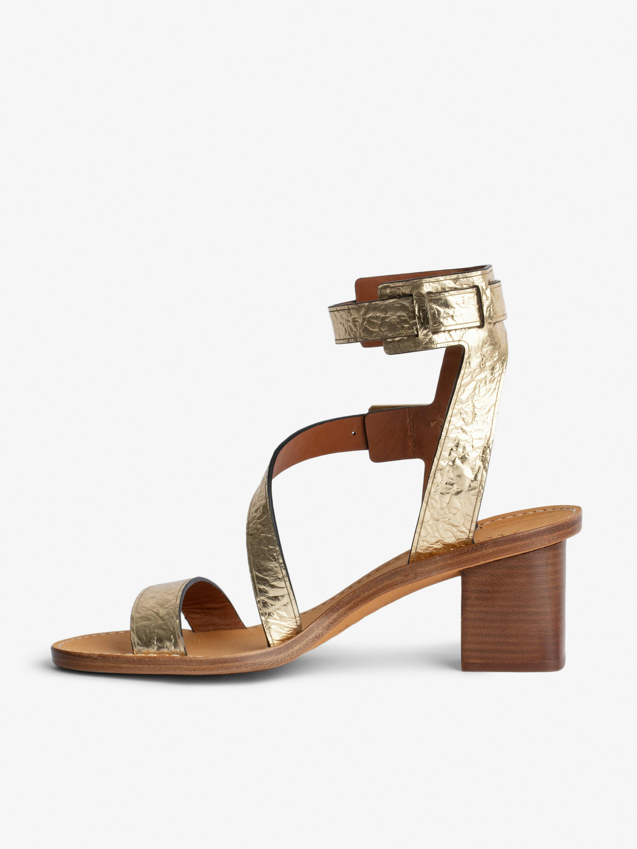 Cecilia Crinkled Caprese Sandals 2