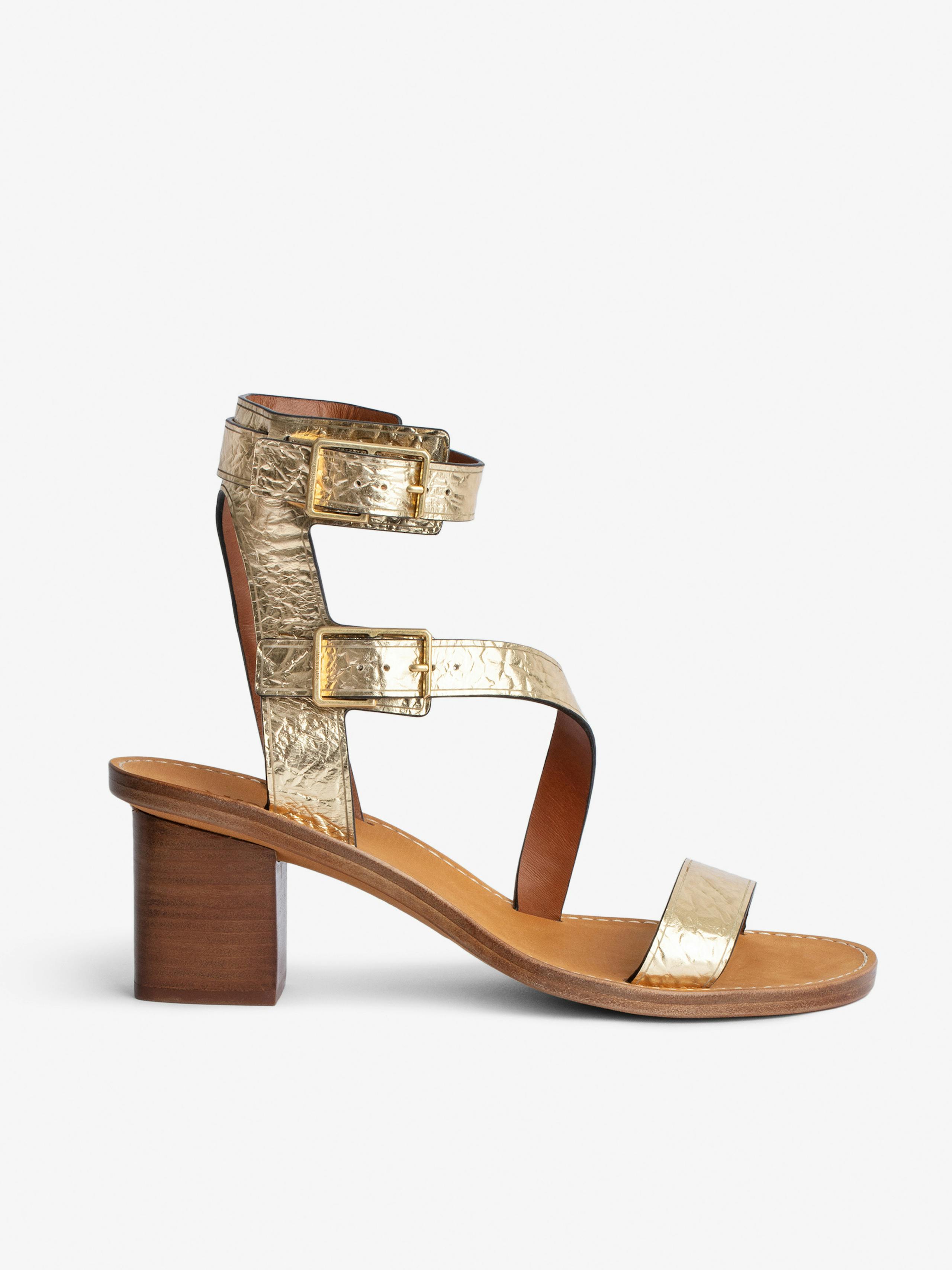 Cecilia Crinkled Caprese Sandals 1