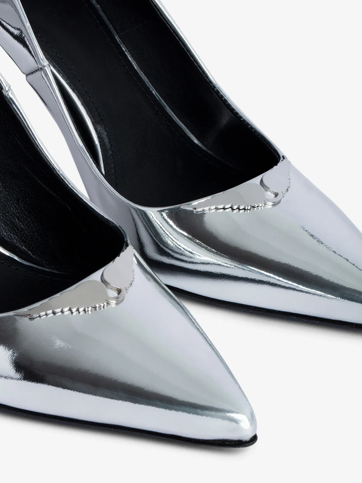 silver dress shoes pumps Anne Klein Glitter Silver Heels Pumps Dress Shoes 6M