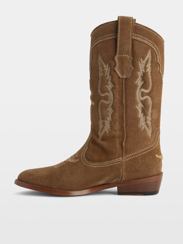 Tex Western Suede Boots