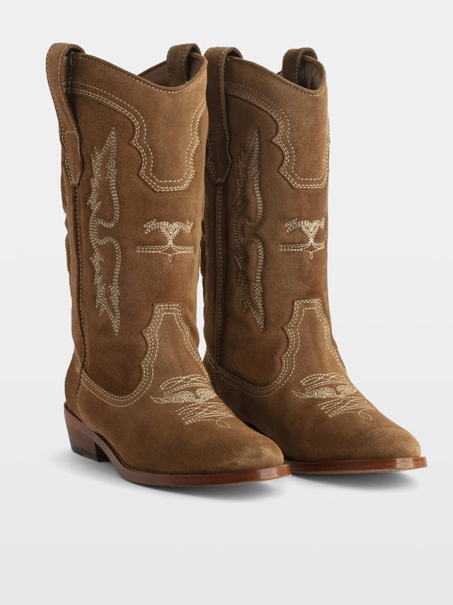 Tex Western Suede Boots