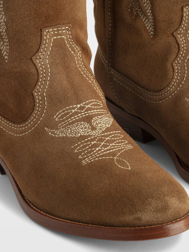 Tex Western Suede Boots