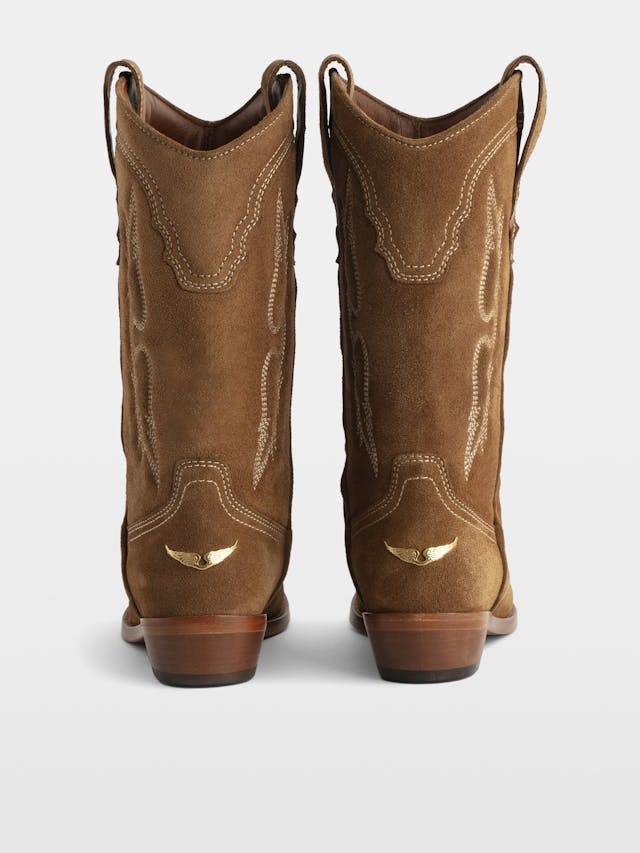 Tex Western Suede Boots