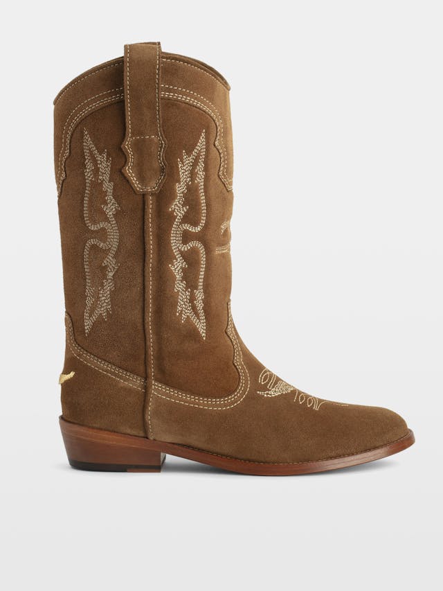 Botas De Ante Tex Western