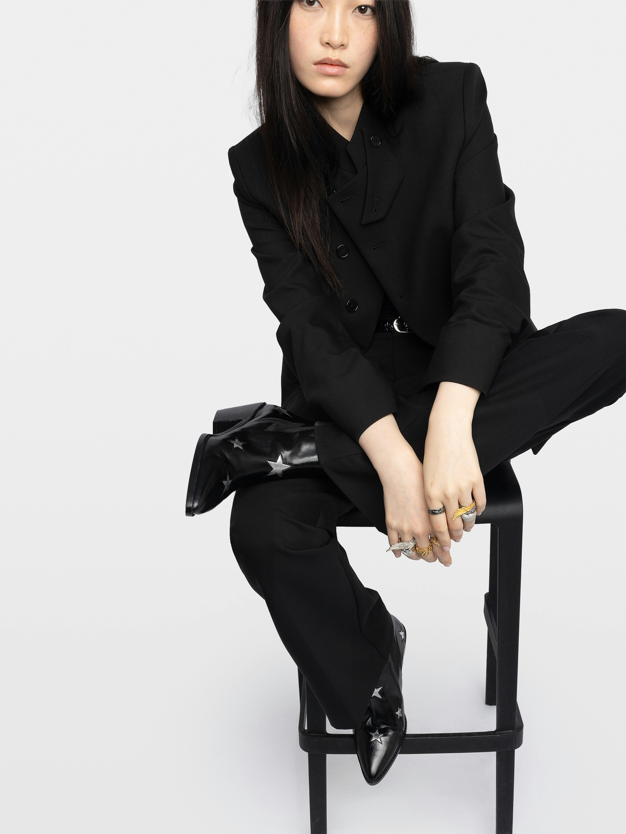 Bottines Tyler Stars Vintage Patent