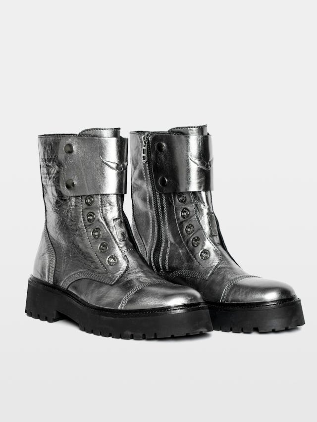 Joe Fast Vintage Metal Ankle Boots