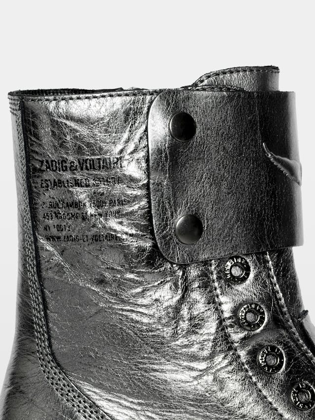 Joe Fast Vintage Metal Ankle Boots