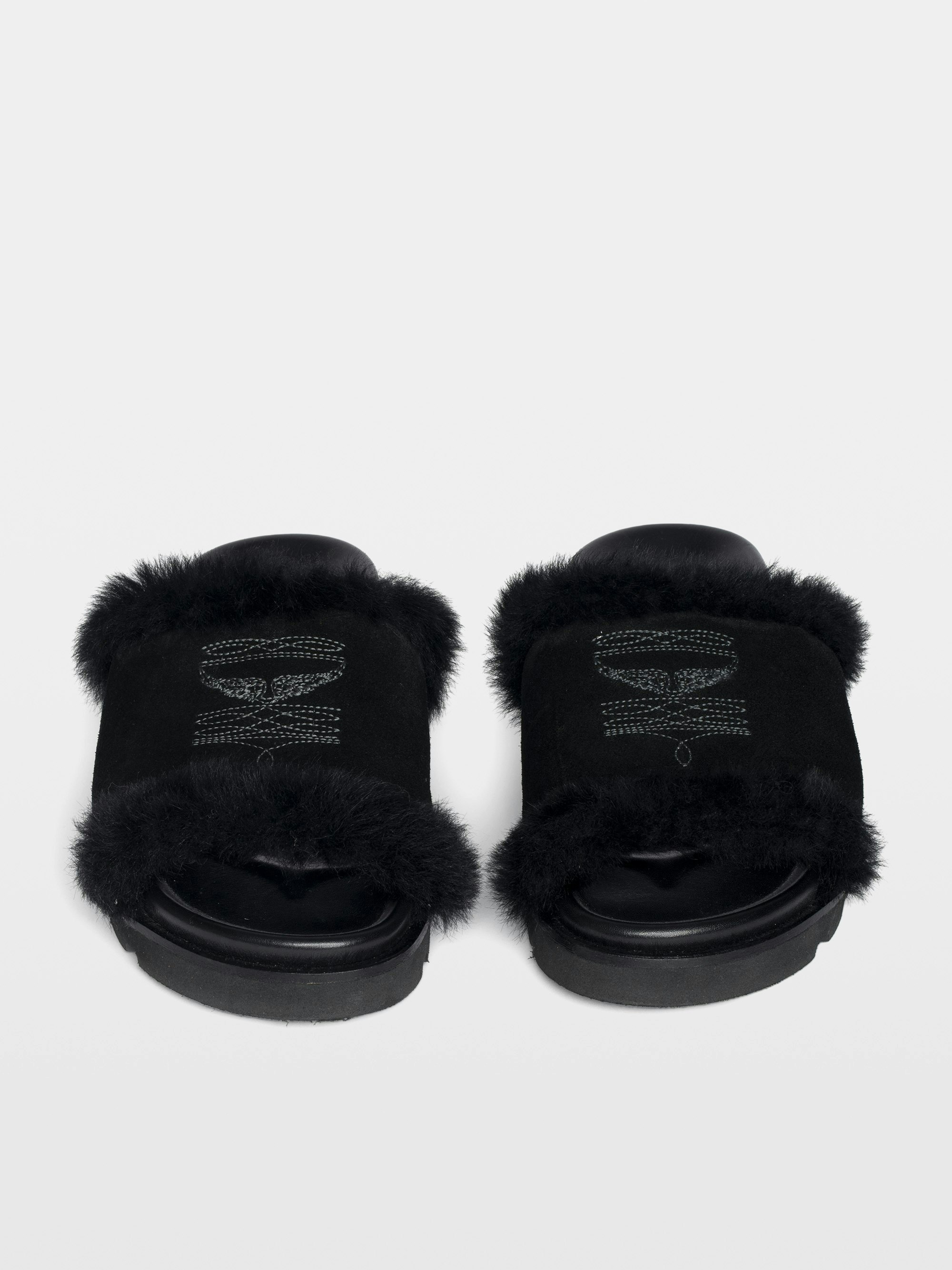 Mules Teddy Bare Shearling