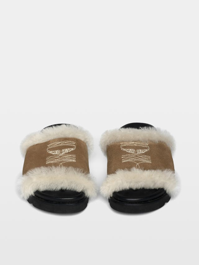 Teddy Shearling Mules