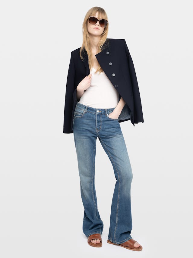 Beach Monogram Mules