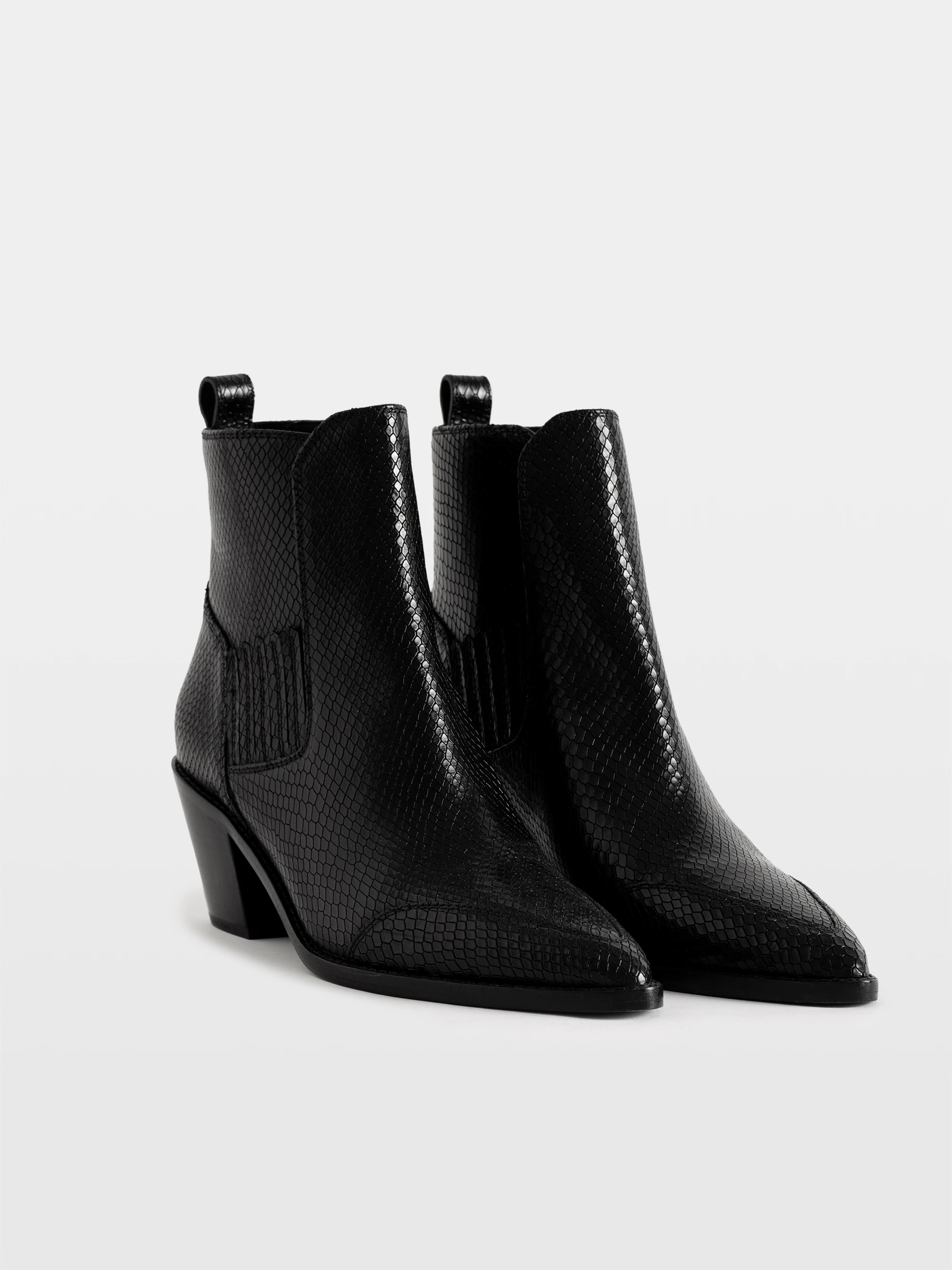 Cara Vintage Patent Boots