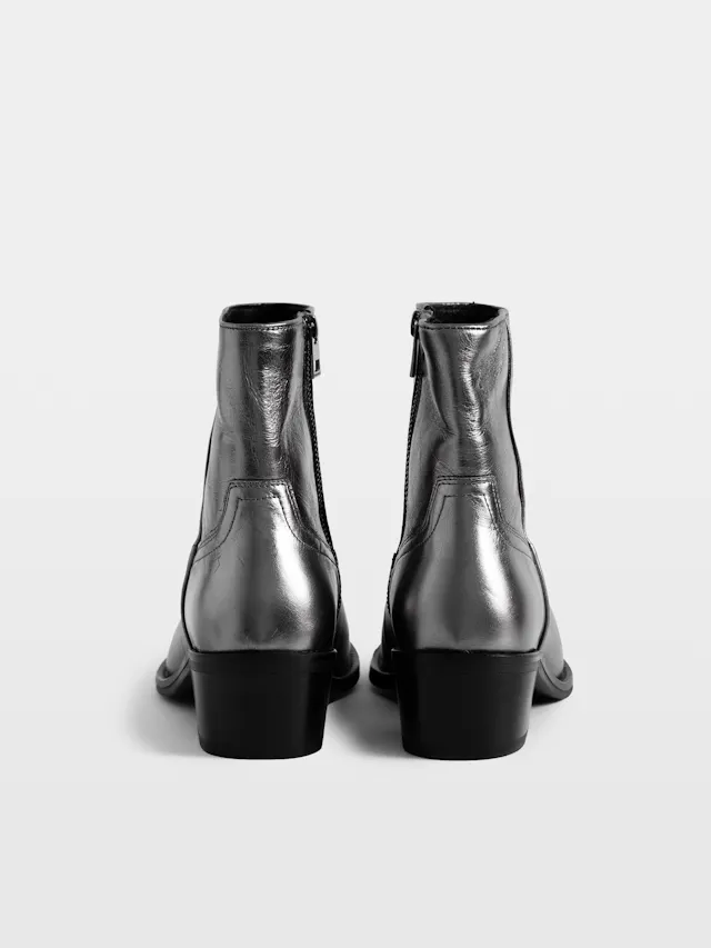 Tex Low Vintage Metal Ankle Boots