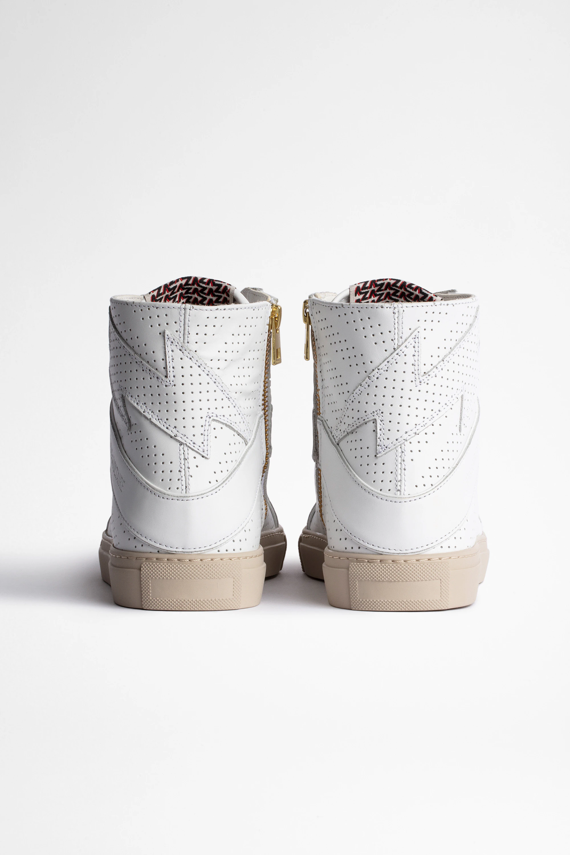 ZV1747 High Flash Sneakers Leather sneakers white women