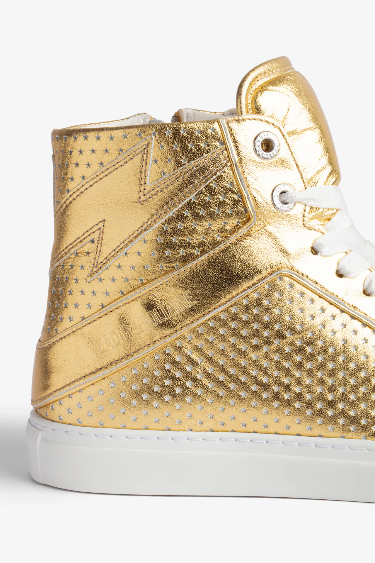 ZV1747 High Flash Vintage Metal Sneakers 5