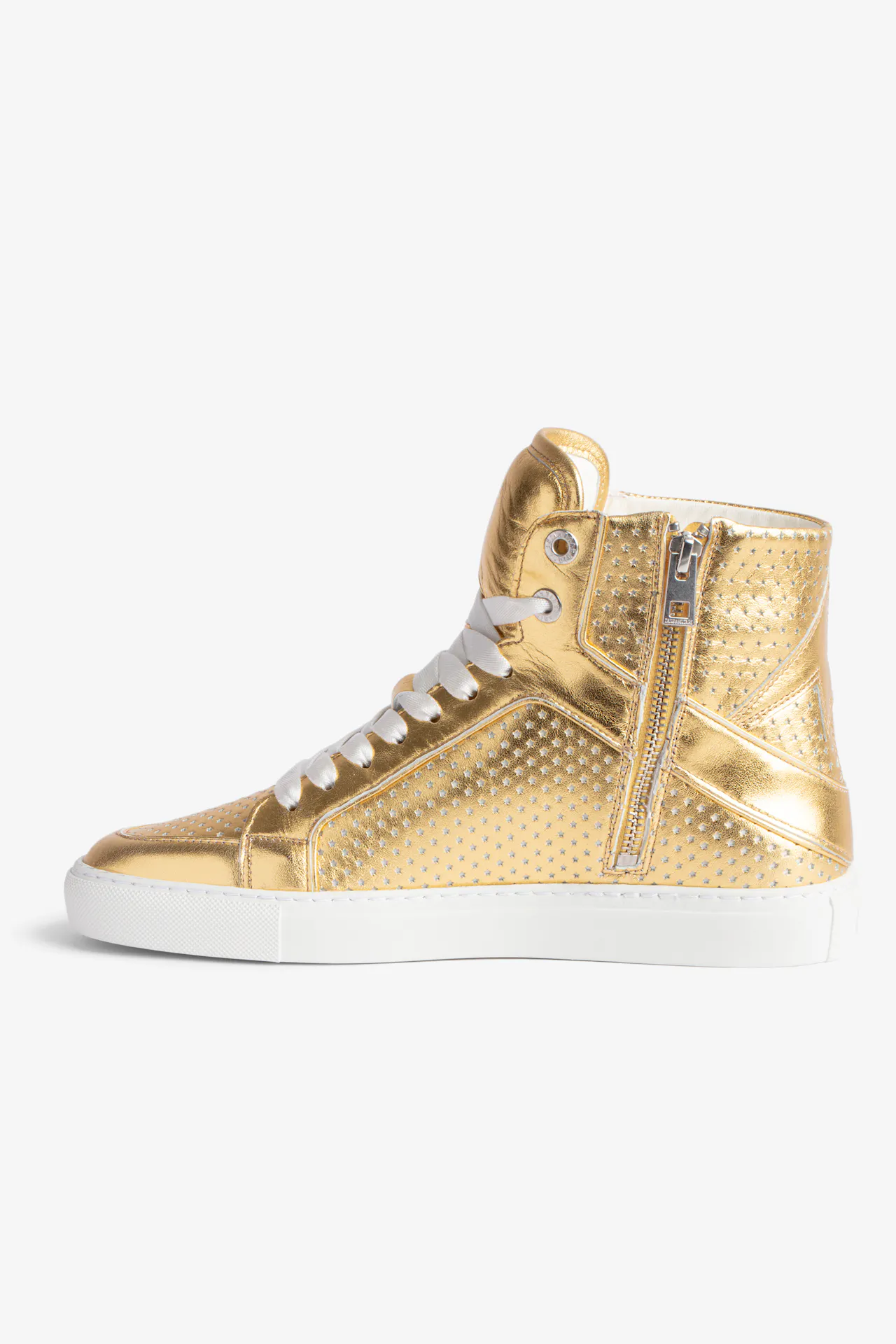 ZV1747 High Flash Vintage Metal Sneakers 2