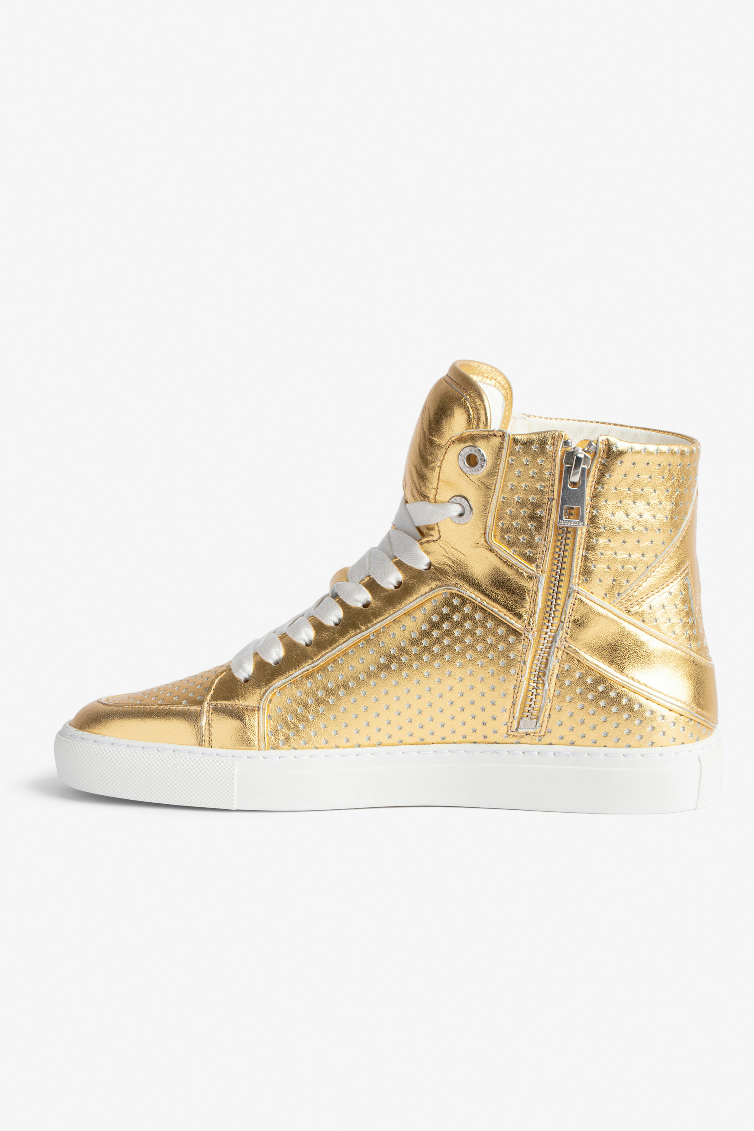 ZV1747 High Flash Vintage Metal Sneakers 2