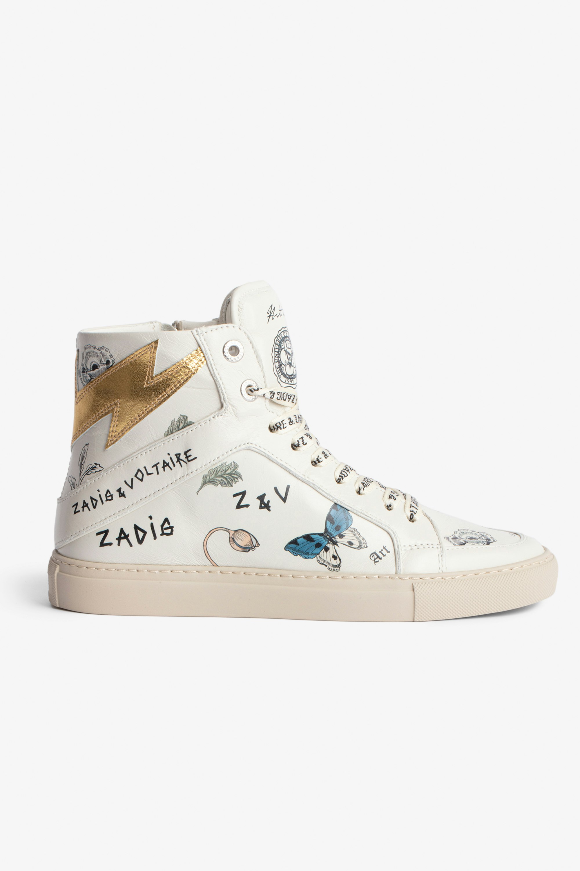 ZV1747 High Flash High-Top Trainers