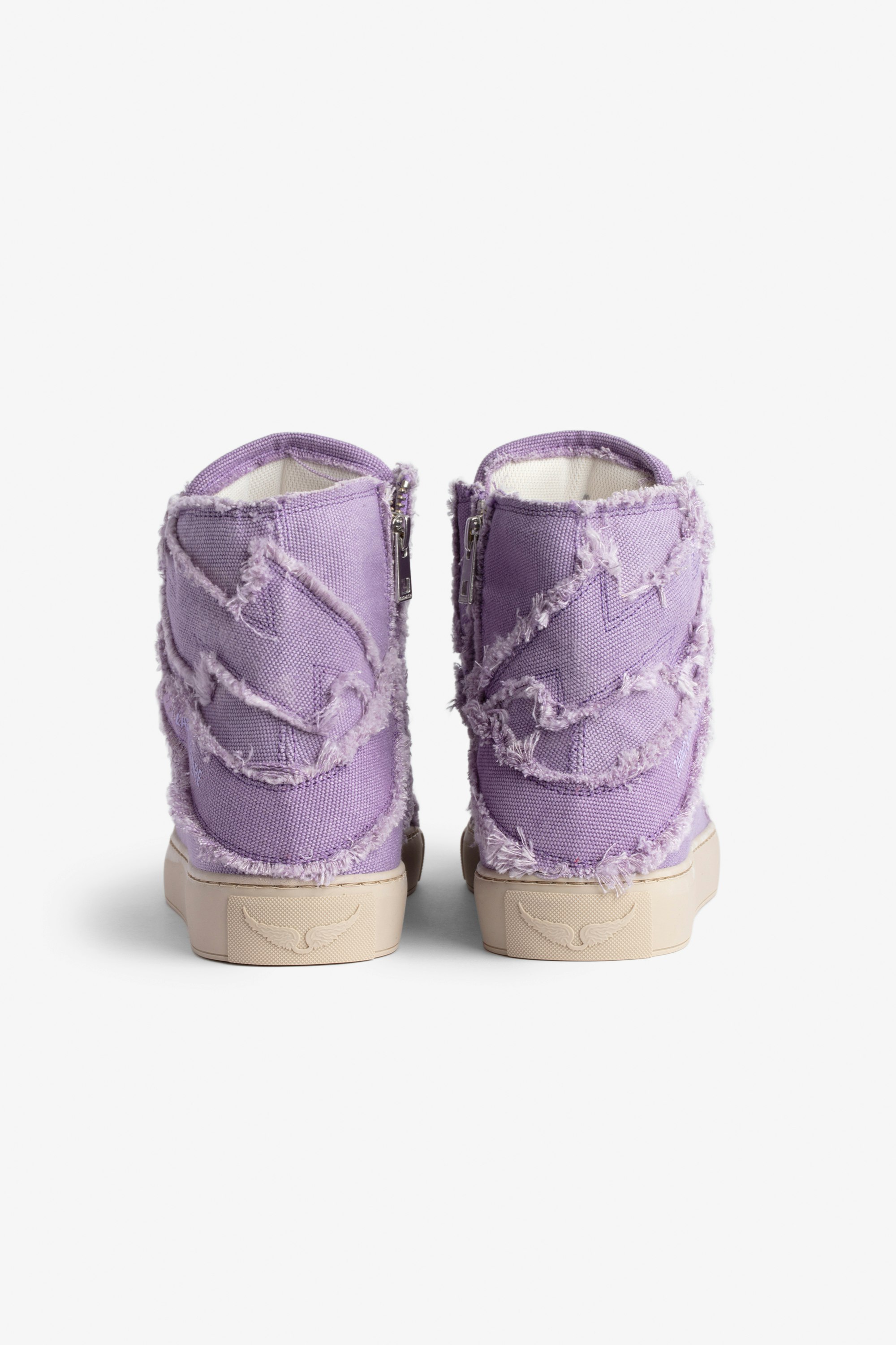 ZV1747 High Flash Canvas Sneakers