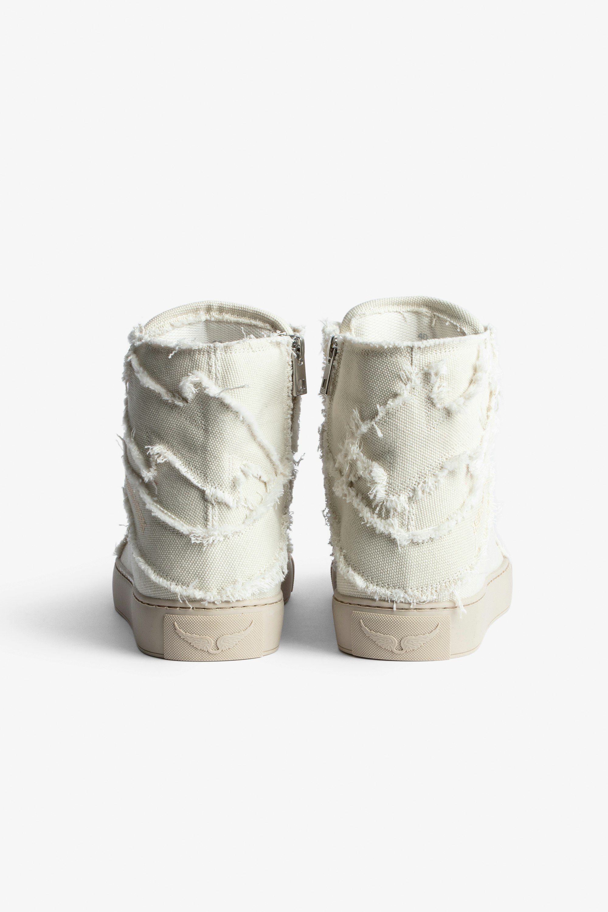 ZV1747 High Flash Canvas Sneakers