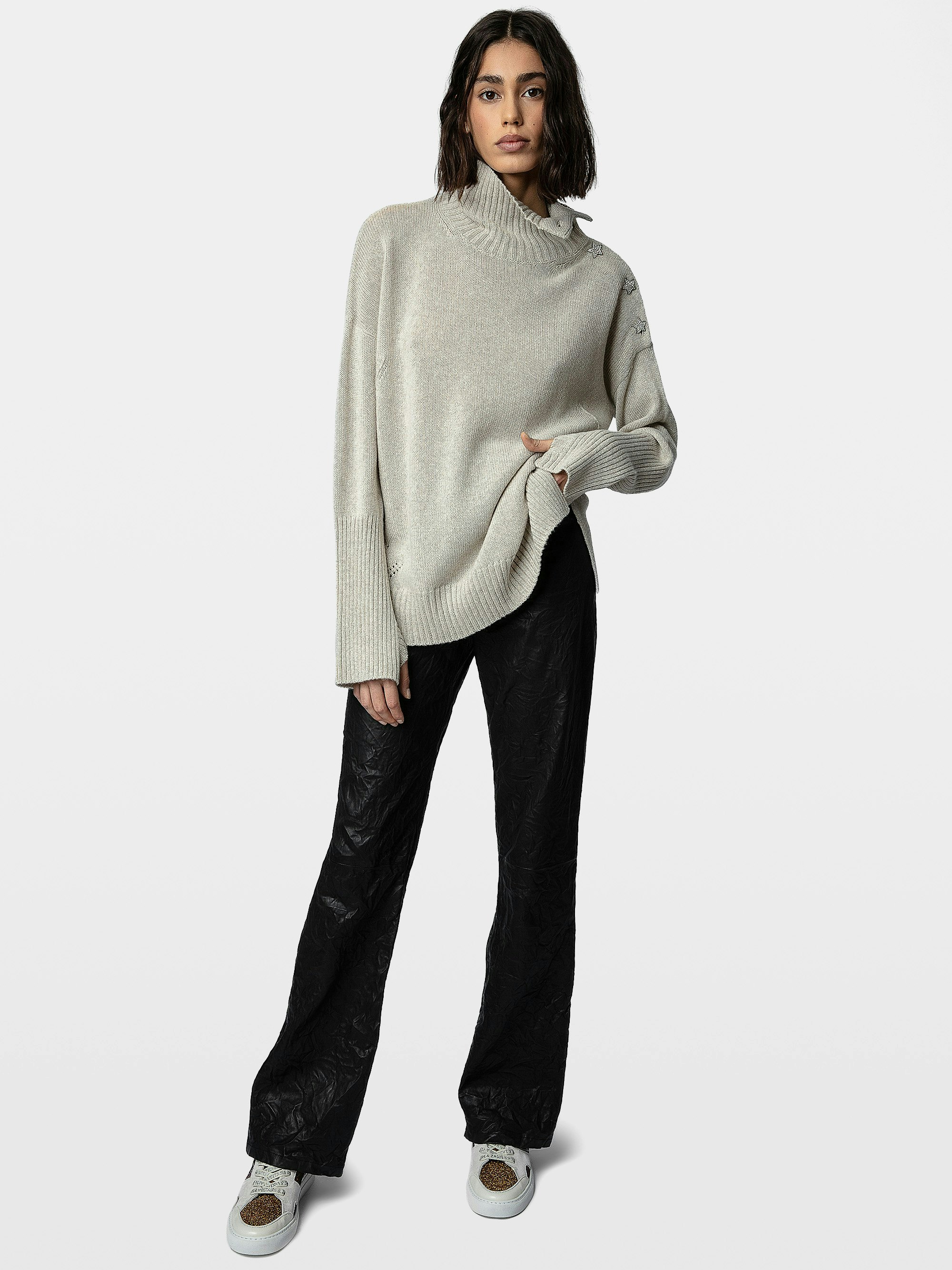 ZV1747 Mid Flash Sparkle Sneakers