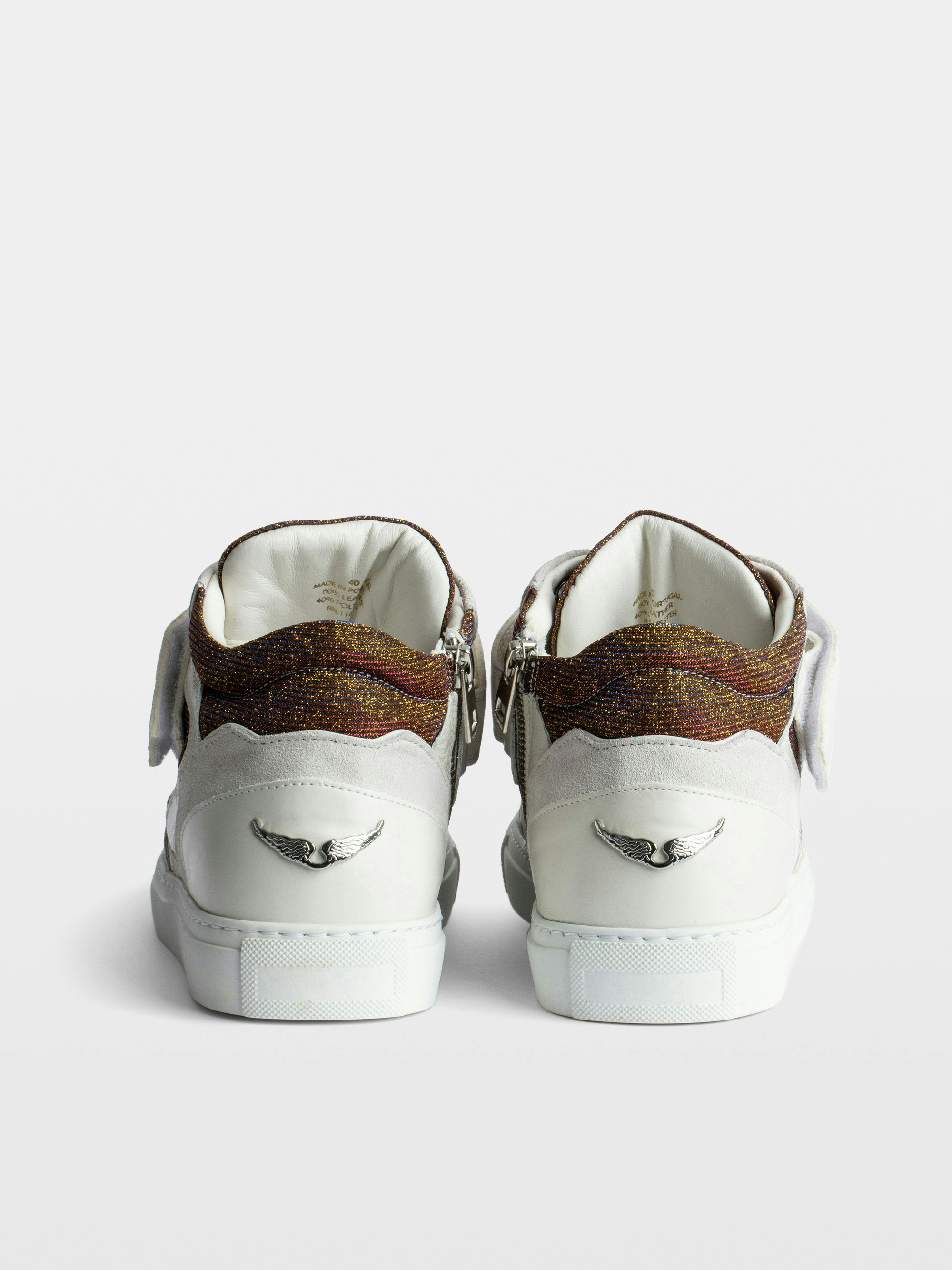 ZV1747 Mid Flash Sparkle Sneakers