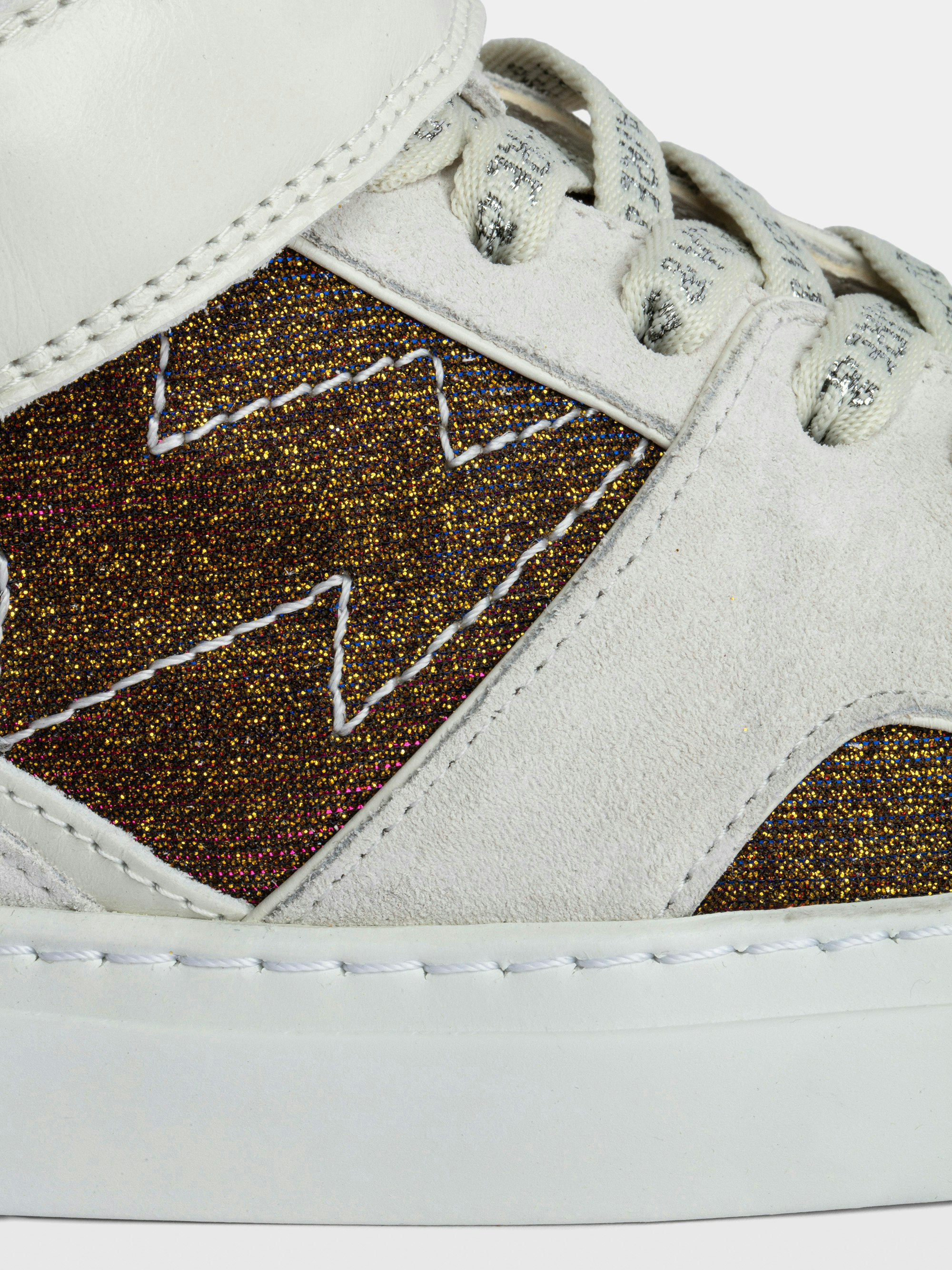 ZV1747 Mid Flash Sparkle Sneakers