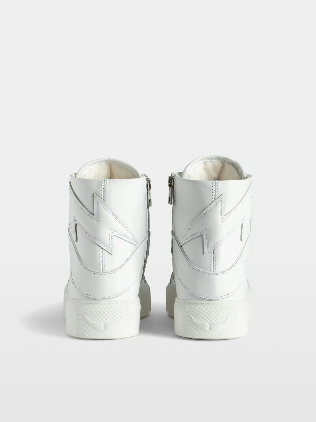 ZV1747 High Flash High-Top Platform Trainers 4