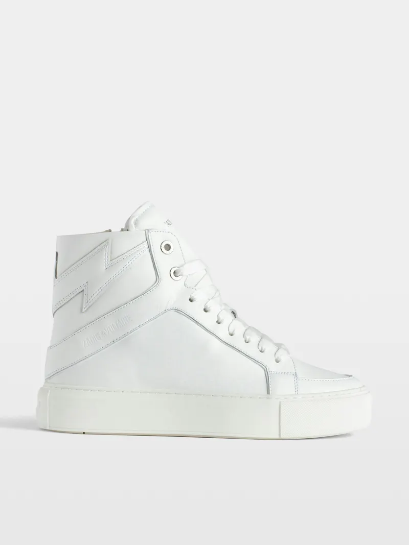 ZV1747 High Flash High-Top Platform Trainers