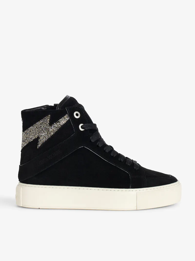 ZV1747 High Flash High-Top Platform Trainers