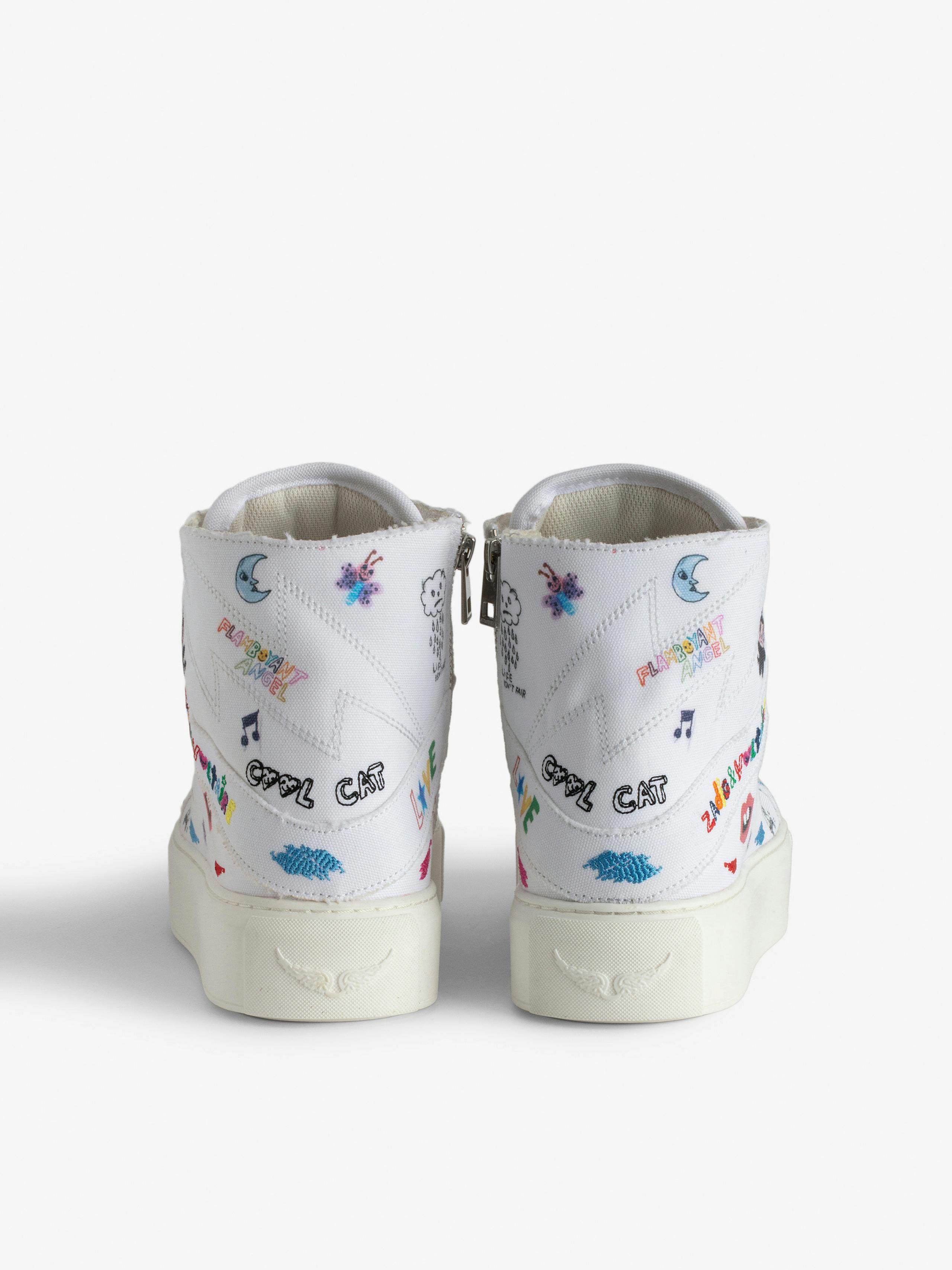 ZV1747 High Flash Chunky High-Top Sneakers 4