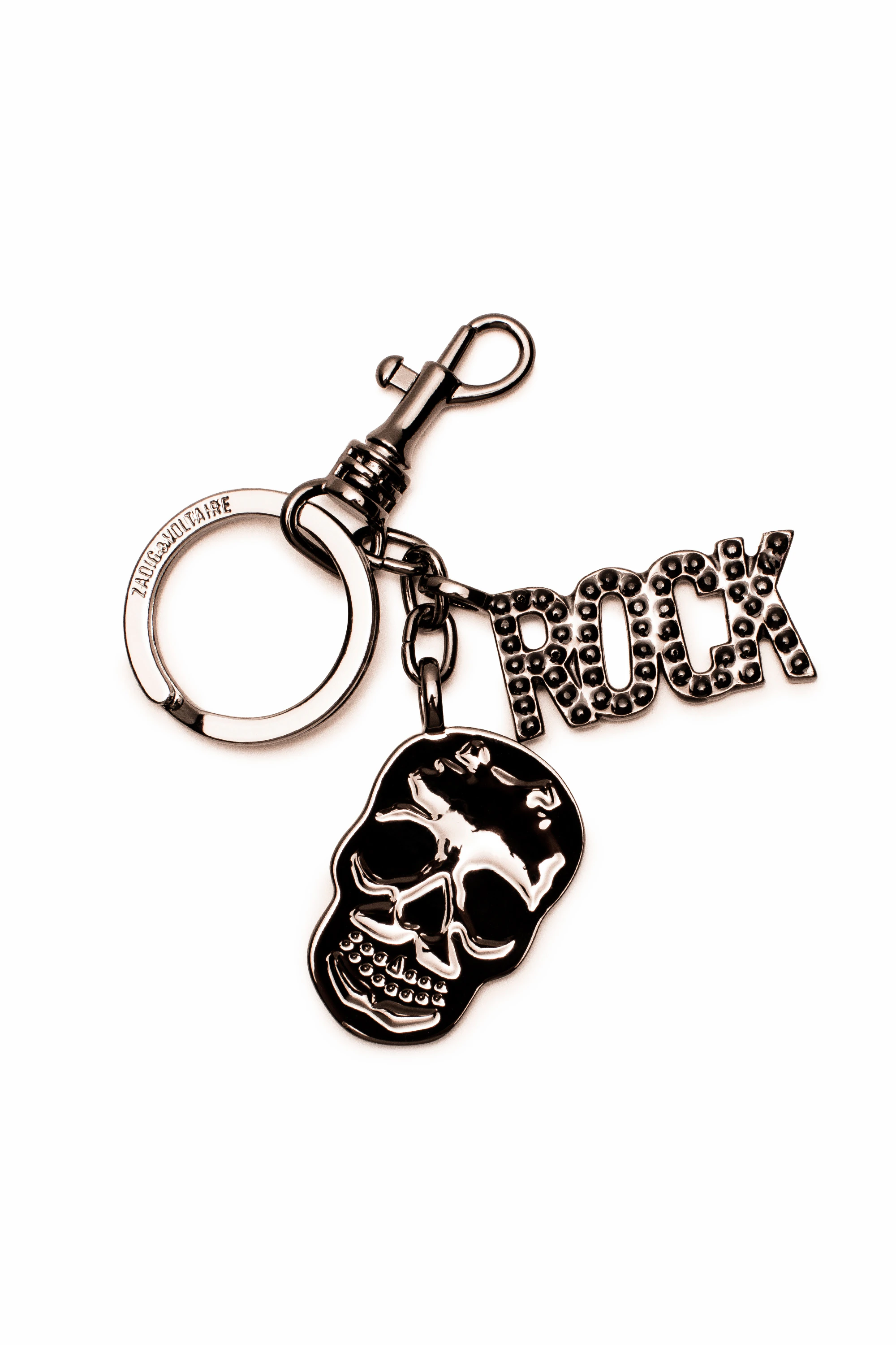 Karel Rock Skull Key-ring - key-ring women's | Zadig&Voltaire