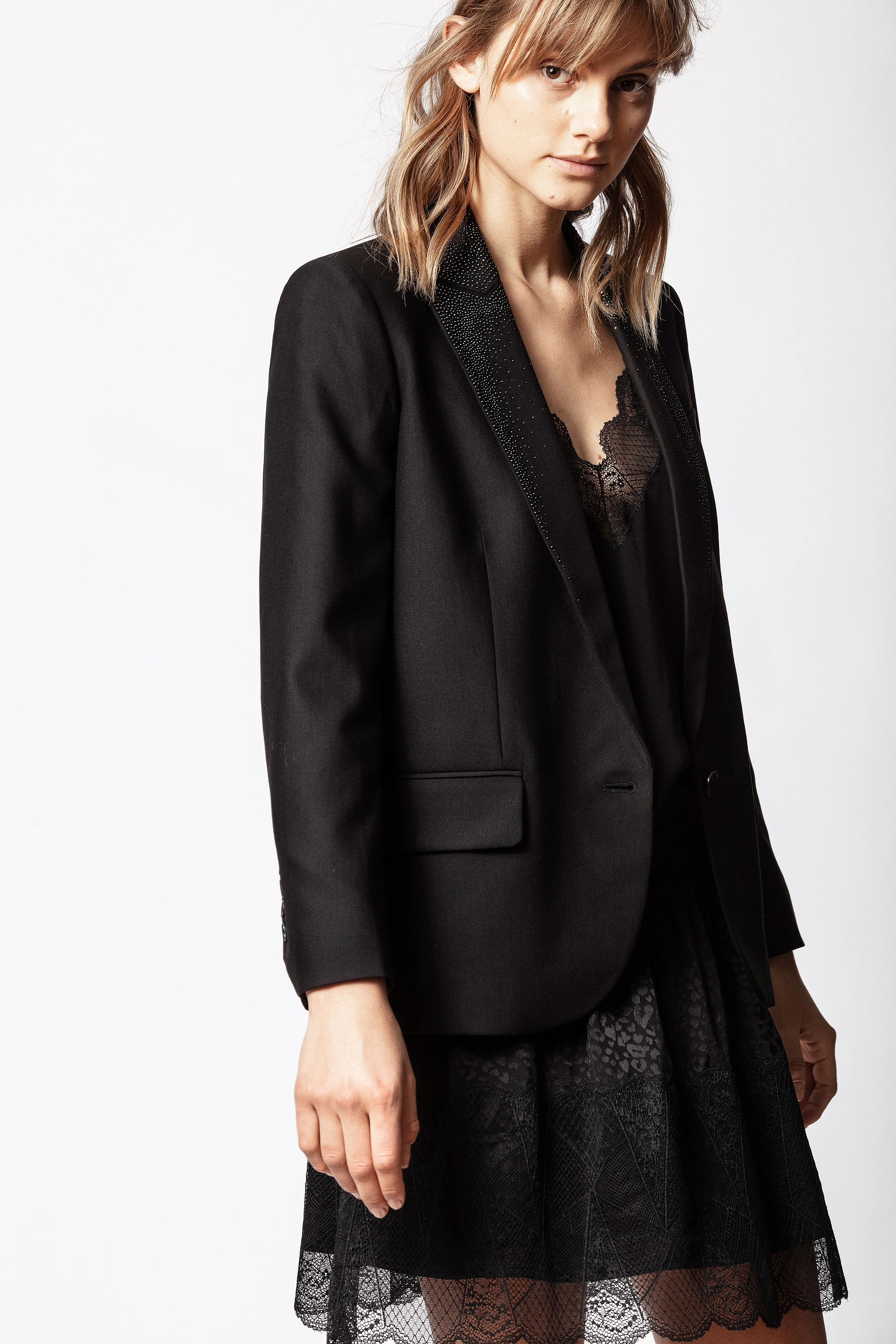 Jimy Lace Jac Leo Silk Skirt thumbnail 4