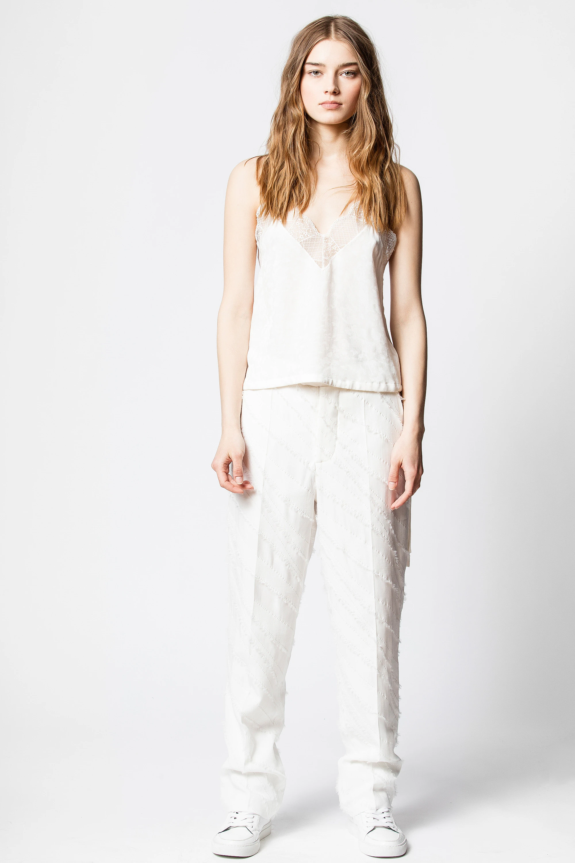 Chris Jac Leo Silk Camisole camisole white women | Zadig&Voltaire