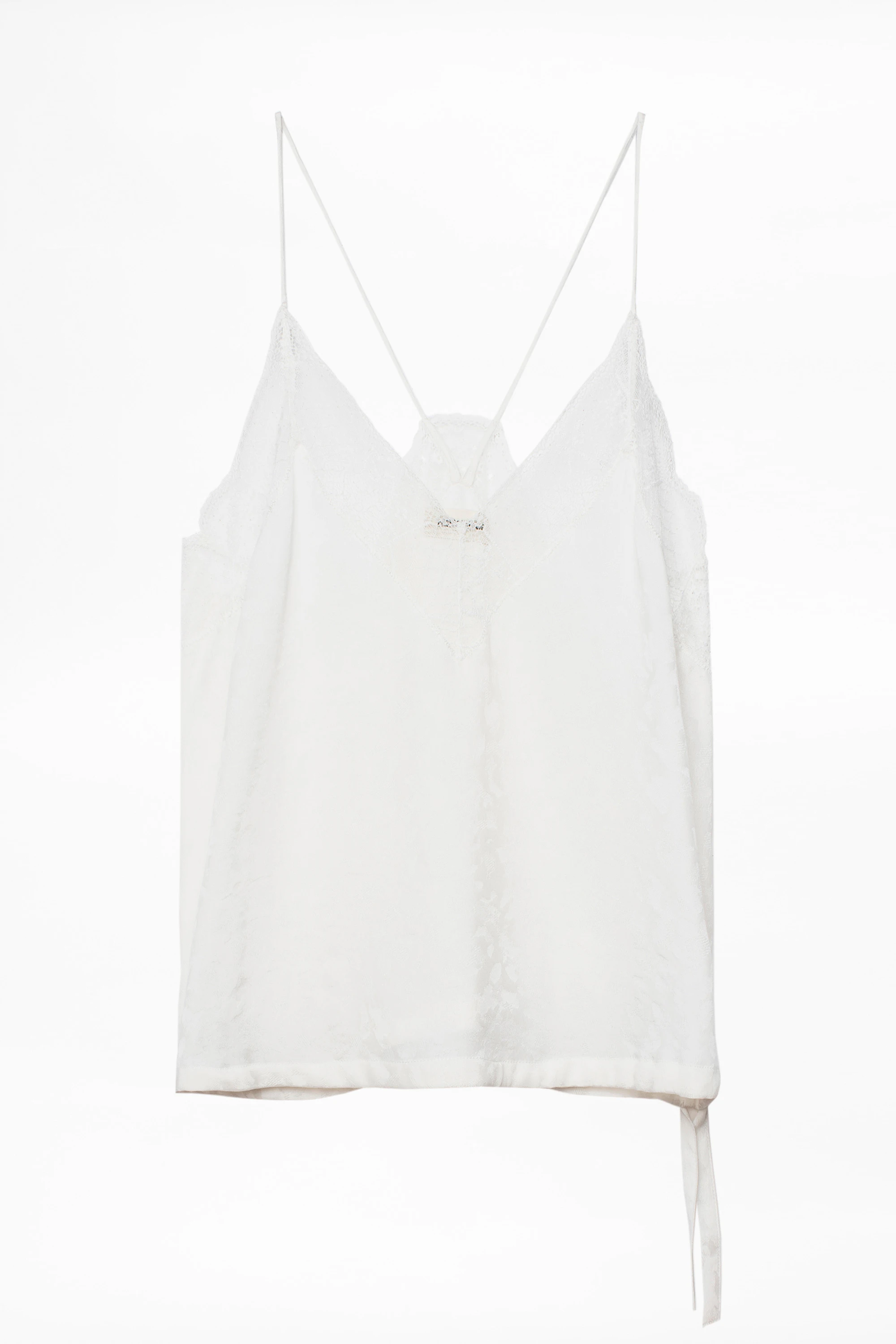Chris Jac Leo Silk Camisole camisole white women | Zadig&Voltaire